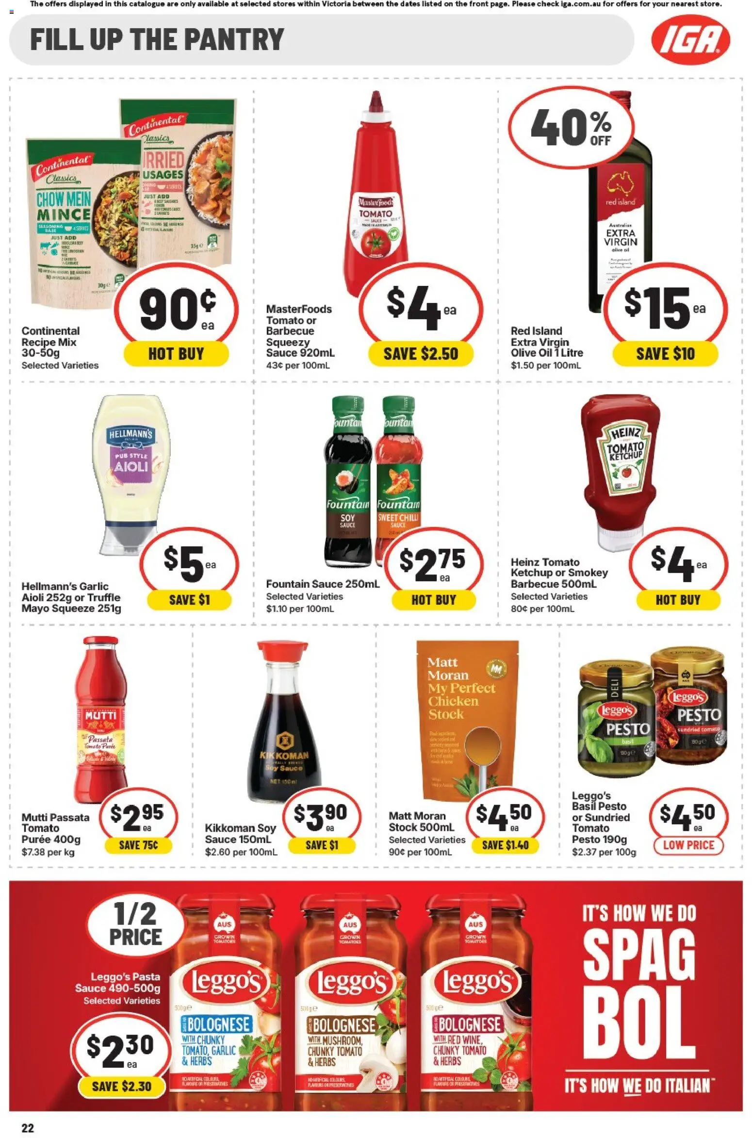 IGA catalogue - valid from 22.04.2026 | Page: 19 | Products: Butter, Oats, Lemon, Vegemite