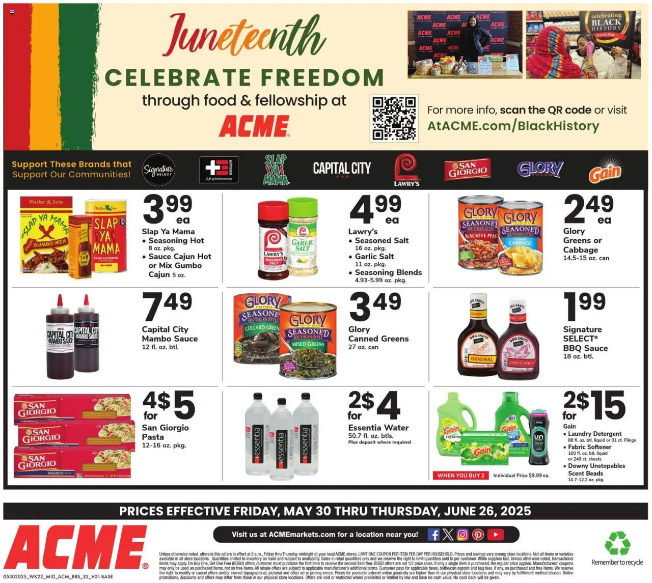 Acme Big Book of Savings - valid from 30.05.2025 | Page: 32 | Products: Fabric softener, Sauce, Salt, Greens