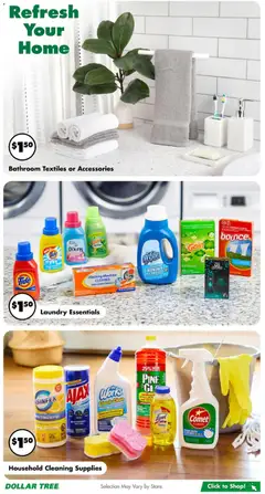 Preview of Dollar Tree weekly ads valid from 26.12.2025 | Page: 3 | Products: Bath, Detergent, Washing machine
