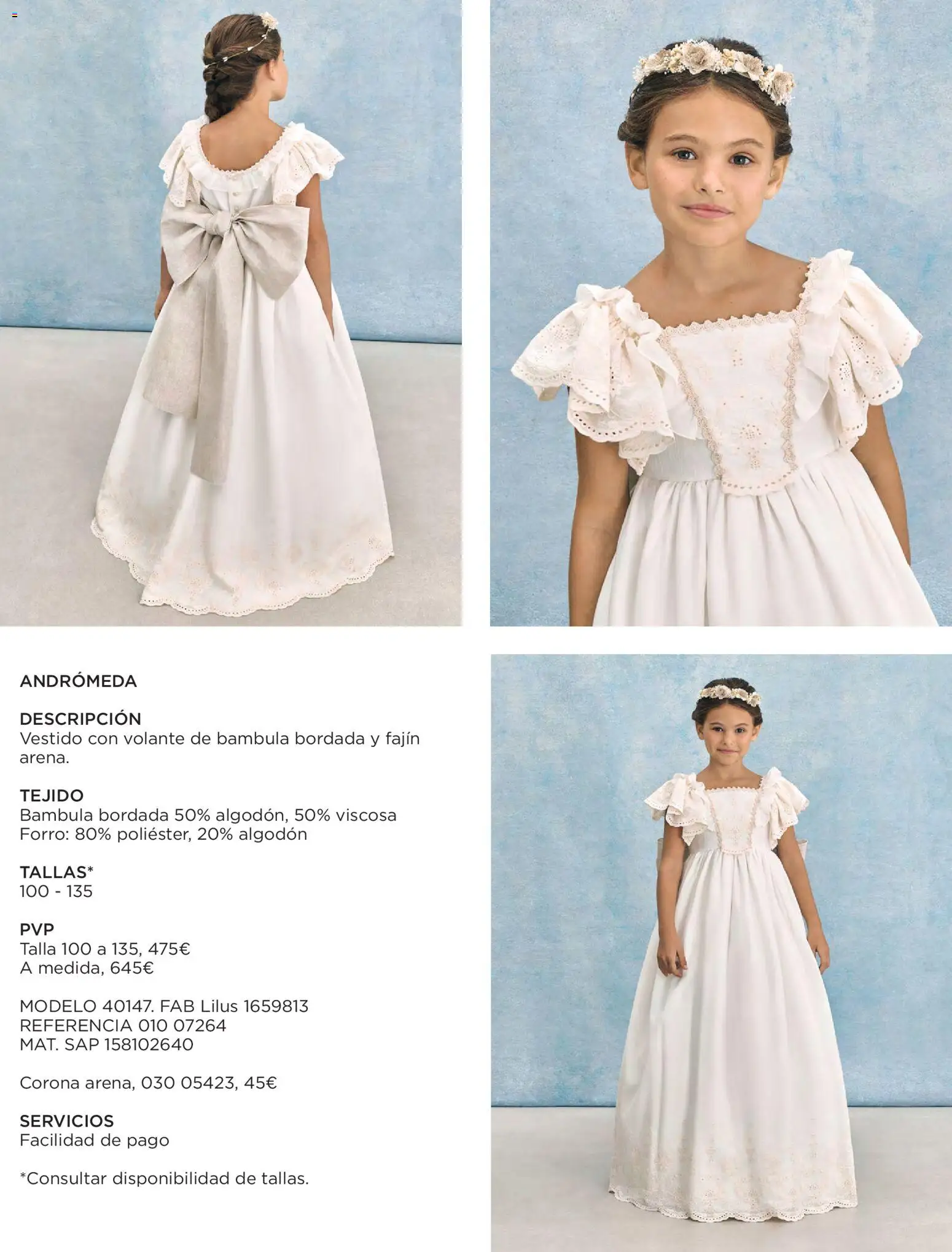 Nuevas ofertas de El Corte Inglés válidas en toda la República Mexicana desde el 20.11.2025. ¡Encuentra las mejores ofertas en El Corte Inglés catálogo Comuniones 2026! | Página: 23 | Productos: Algodón, Vestido