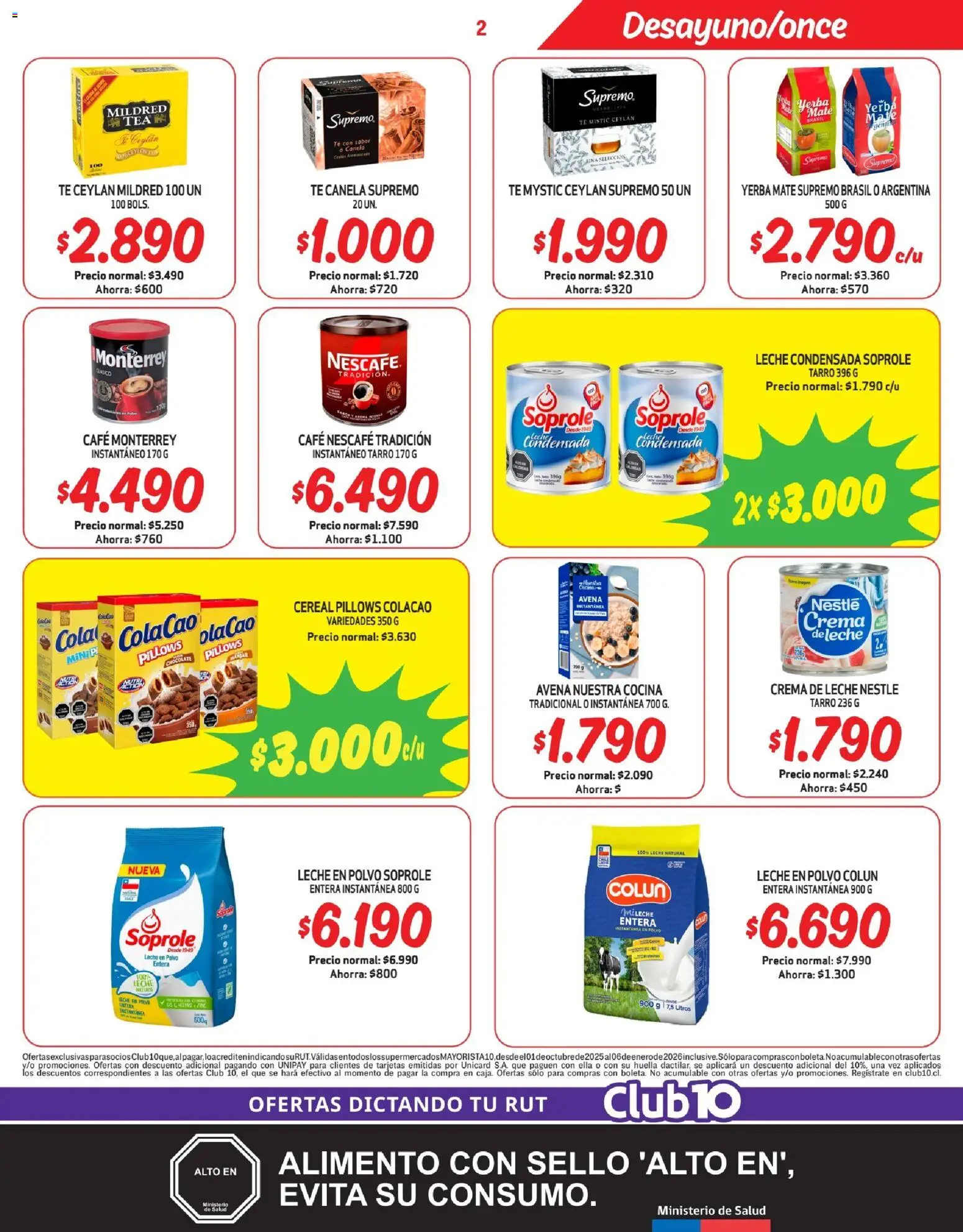 Mayorista 10 Ofertas │ válido desde el 27.10.2025 | Página: 3 | Productos: Cocina, Polvo, Mate, Café