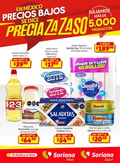 Vista previa de Soriana - Preciazazaso Súper: Camp, Chia, Oax, Q. Roo, Tab, Yuc, nuevo folleto de la tienda, válido en México a partir del 12.02.2026