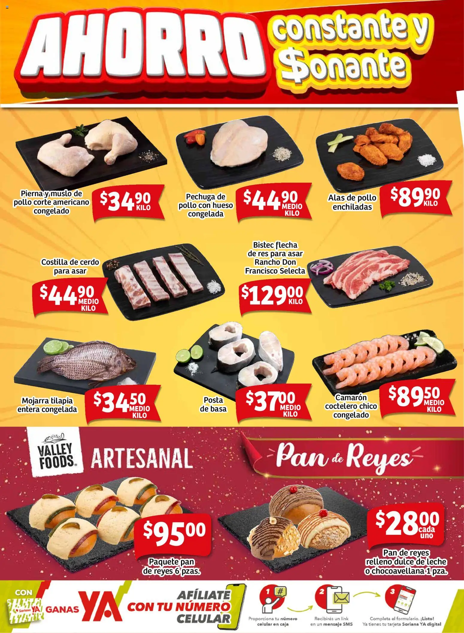 Nuevas ofertas de Soriana válidas en toda la República Mexicana desde el 07.11.2025. ¡Encuentra las mejores ofertas en Soriana - Fin de Semana Mercado: BCS, Son y Sin! | Página: 2 | Productos: Dulce de leche, Pan, Res, Caja