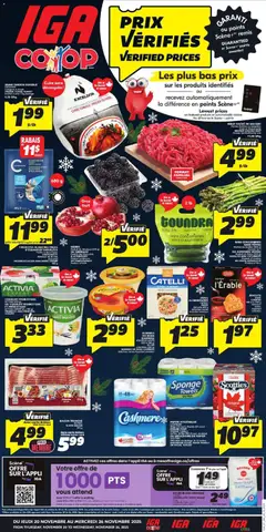 Preview of IGA weekly flyer / circulaire from shop IGA valid from 20.11.2025