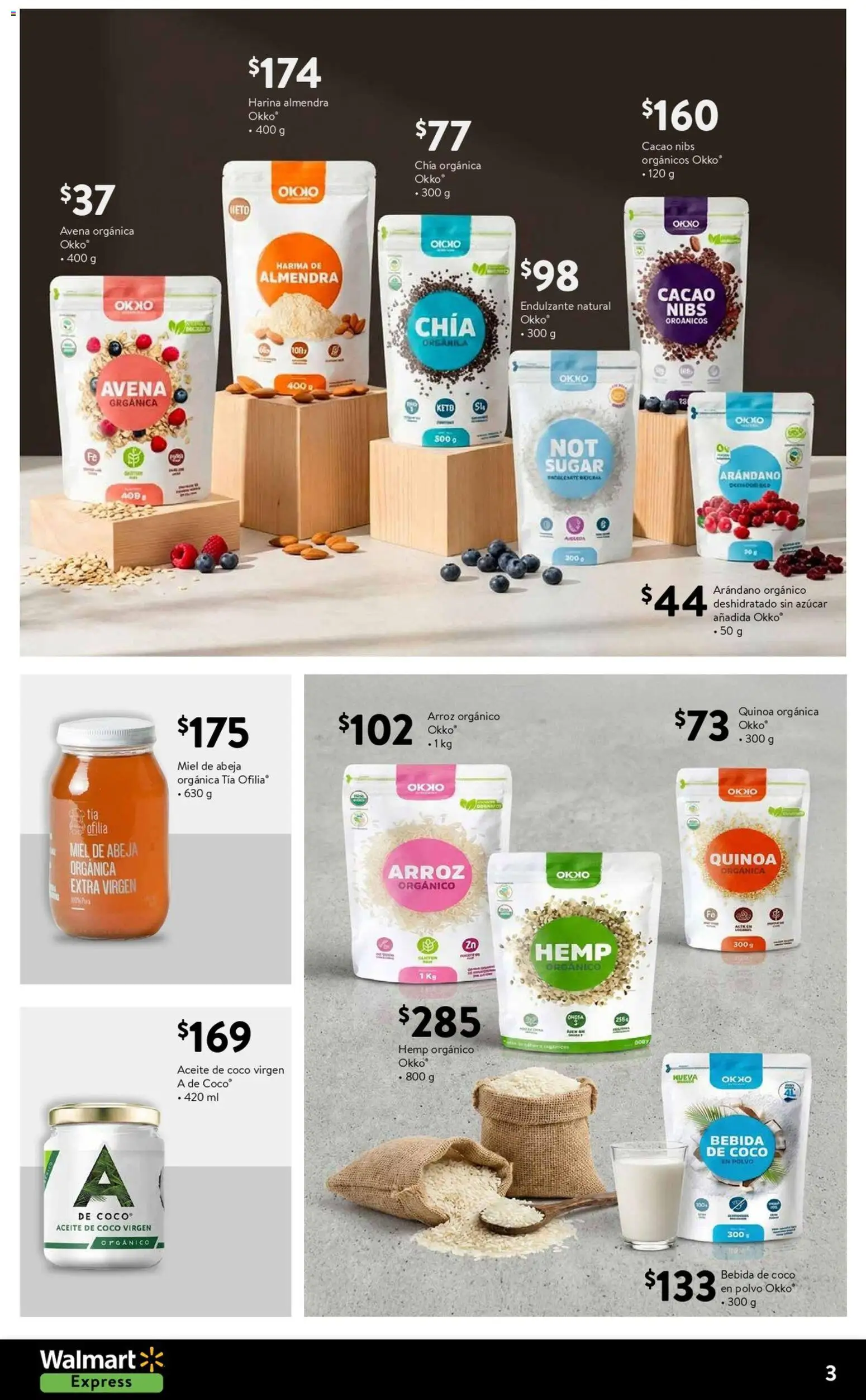 Nuevas ofertas de Walmart Express válidas en toda la República Mexicana desde el 01.01.2026. ¡Encuentra las mejores ofertas en Walmart Express folleto! | Página: 3 | Productos: Harina, Azúcar, Almendra, Polvo