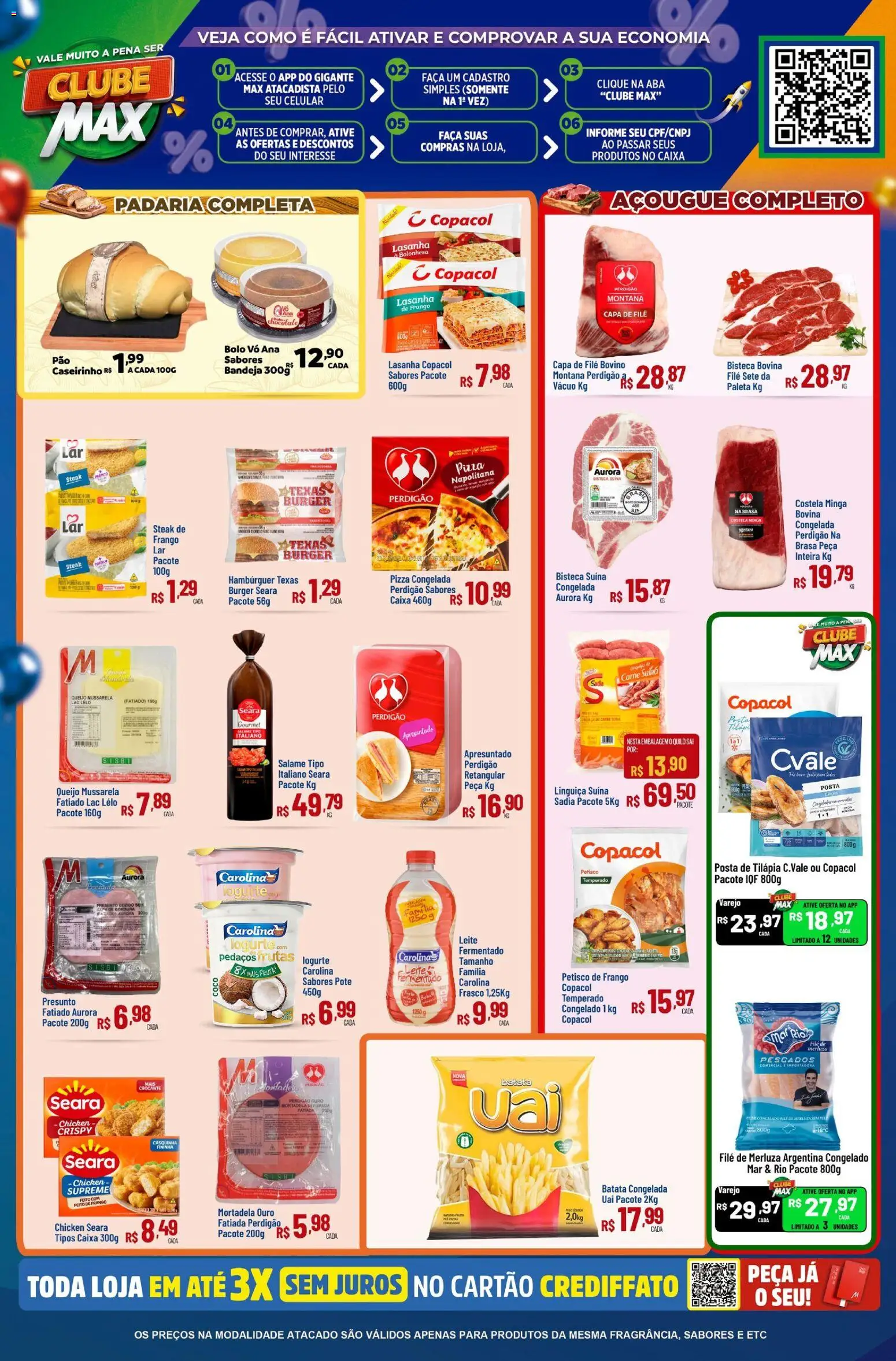 Max Atacadista Folheto - válido de 27.10.2025 | Página: 8 | Produtos: Mortadela, Lasanha, Frango, Mussarela