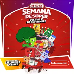 Vista previa de H-E-B - Folleto Semana de Súper, nuevo folleto de la tienda, válido en México a partir del 05.09.2025