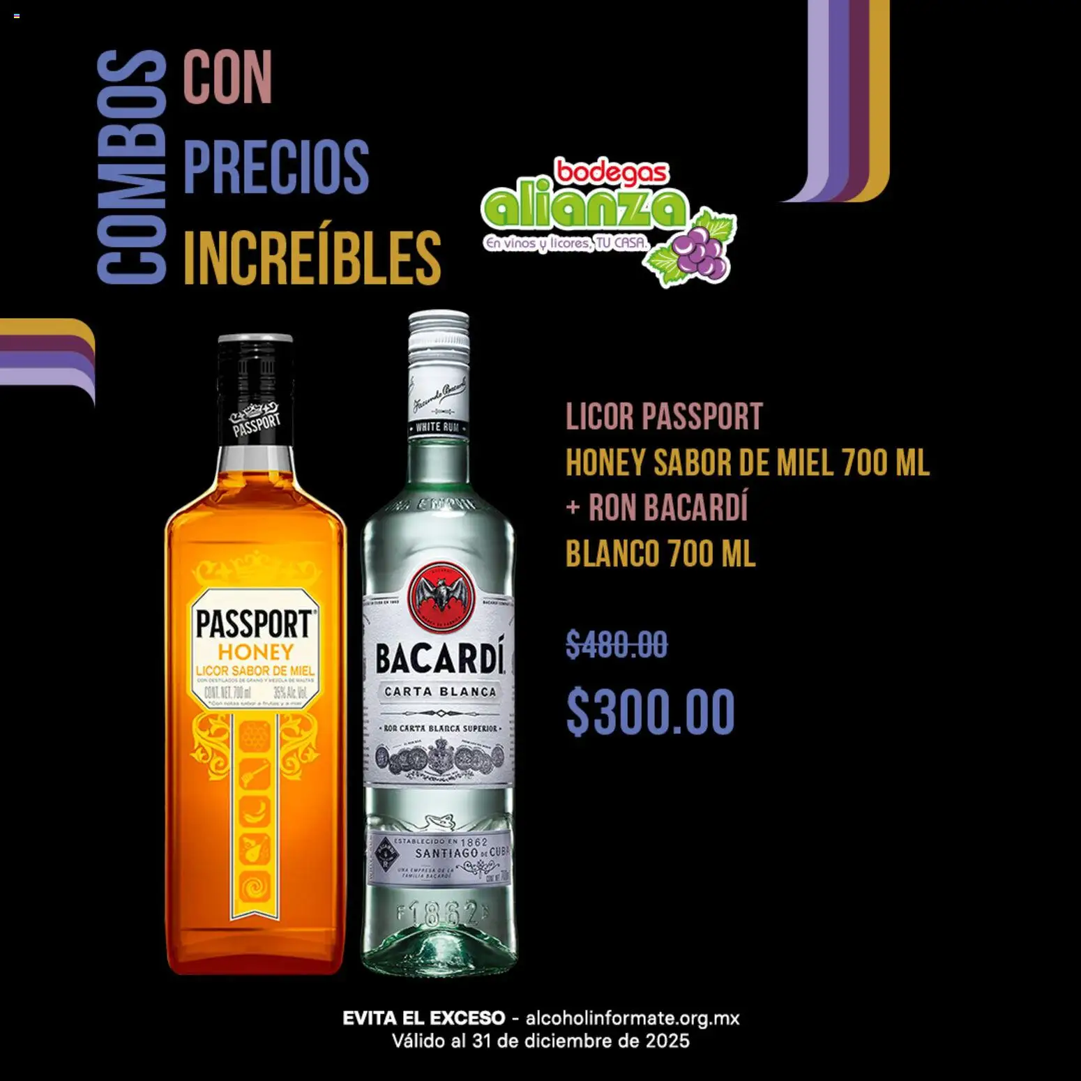 Nuevas ofertas de Bodegas Alianza válidas en toda la República Mexicana desde el 28.12.2025. ¡Encuentra las mejores ofertas en Bodegas Alianza catálogo Combos con precios increíbles! | Página: 1
