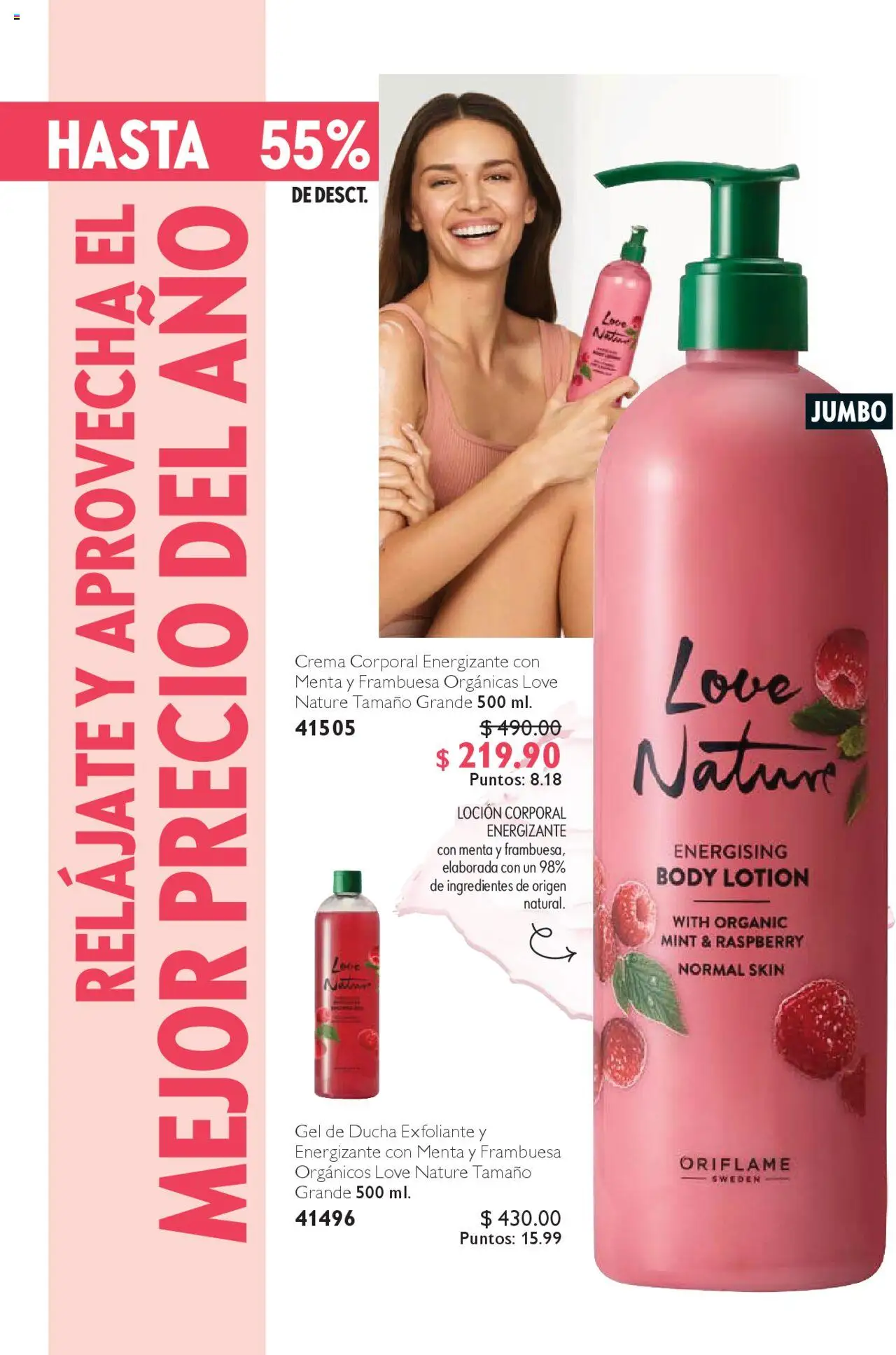 Nuevas ofertas de Oriflame válidas en toda la República Mexicana desde el 04.10.2025. ¡Encuentra las mejores ofertas en Oriflame - Campaña 14 2025! | Página: 118 | Productos: Crema, Loción, Crema corporal, Gel de ducha