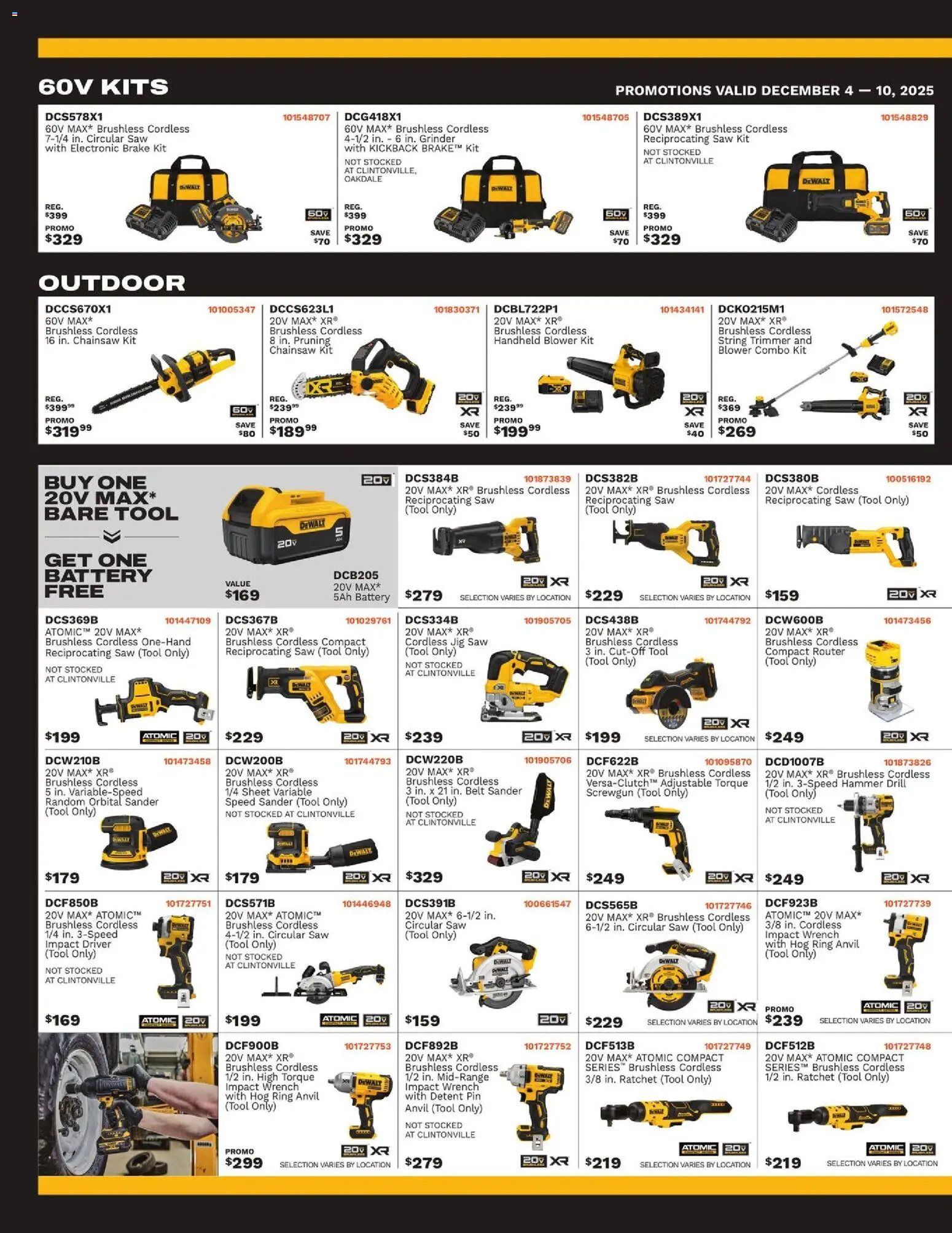 Mills Fleet Farm In Store Only Ad - valid from 04.12.2025 | Page: 2 | Products: Trimmer, Jig Saw, Circular Saw, Sheet
