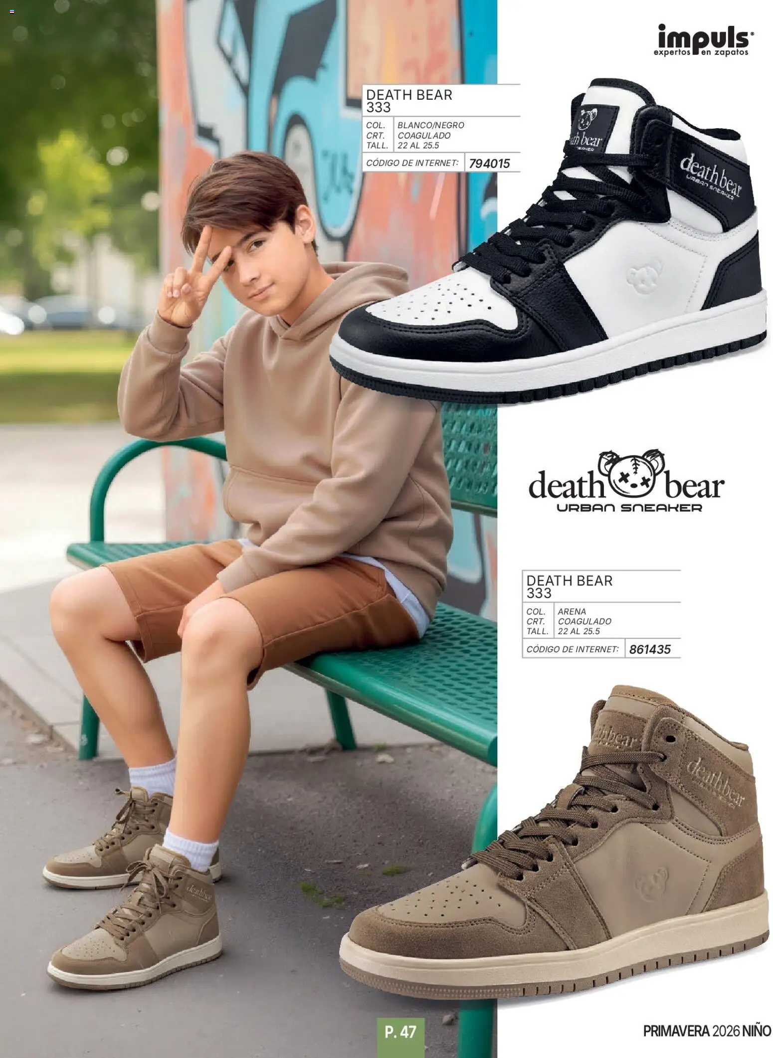 Nuevas ofertas de Impuls válidas en toda la República Mexicana desde el 01.01.2026. ¡Encuentra las mejores ofertas en Impuls catálogo Niño! | Página: 49 | Productos: Zapatos