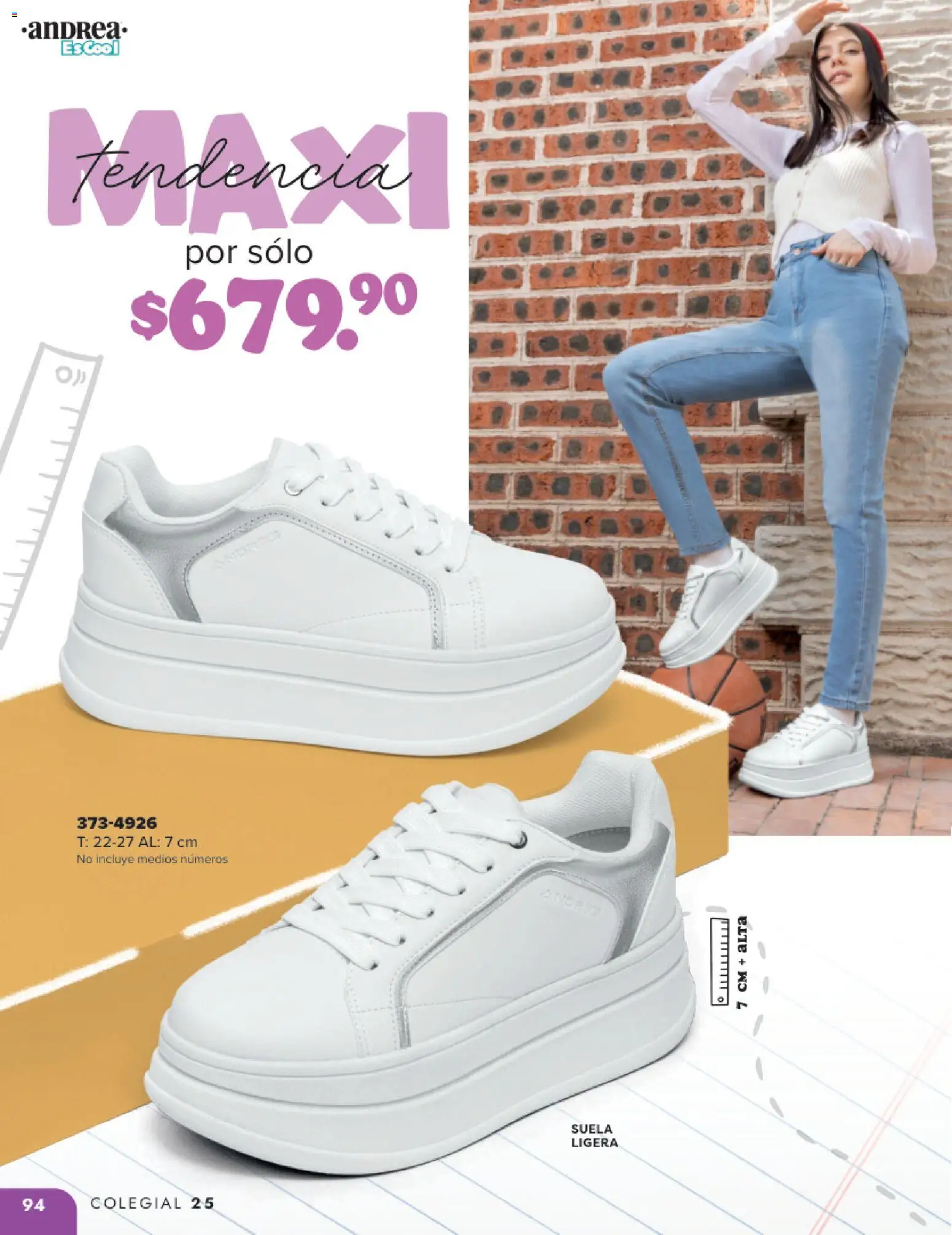 Nuevas ofertas de Andrea válidas en toda la República Mexicana desde el 25.05.2025. ¡Encuentra las mejores ofertas en Andrea catálogo Colegial ! | Página: 94