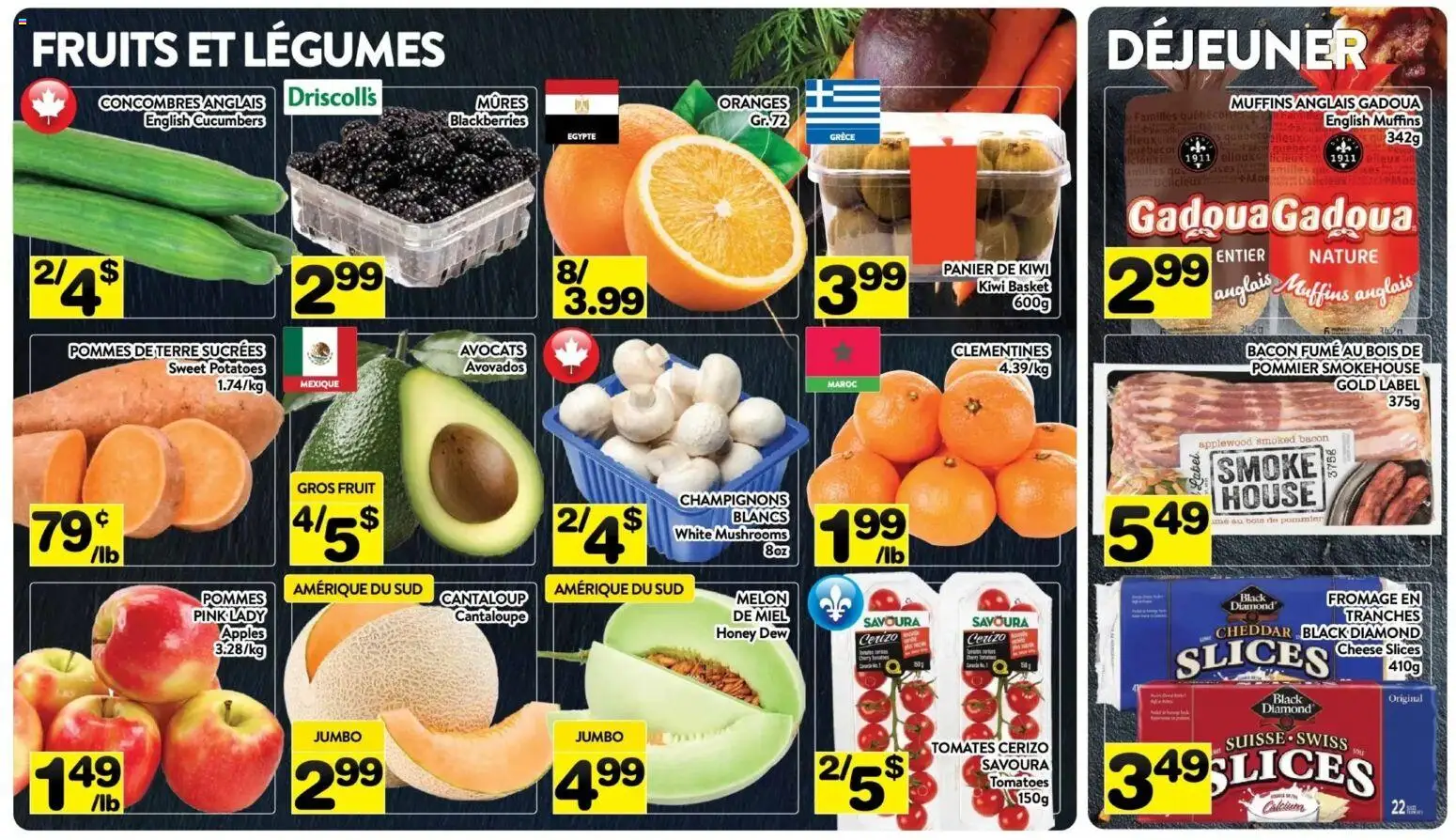 Pa Supermarché flyer valid from 23.02.2026 | Page: 2 | Products: Potatoes, Basket, Cheese, Tomatoes