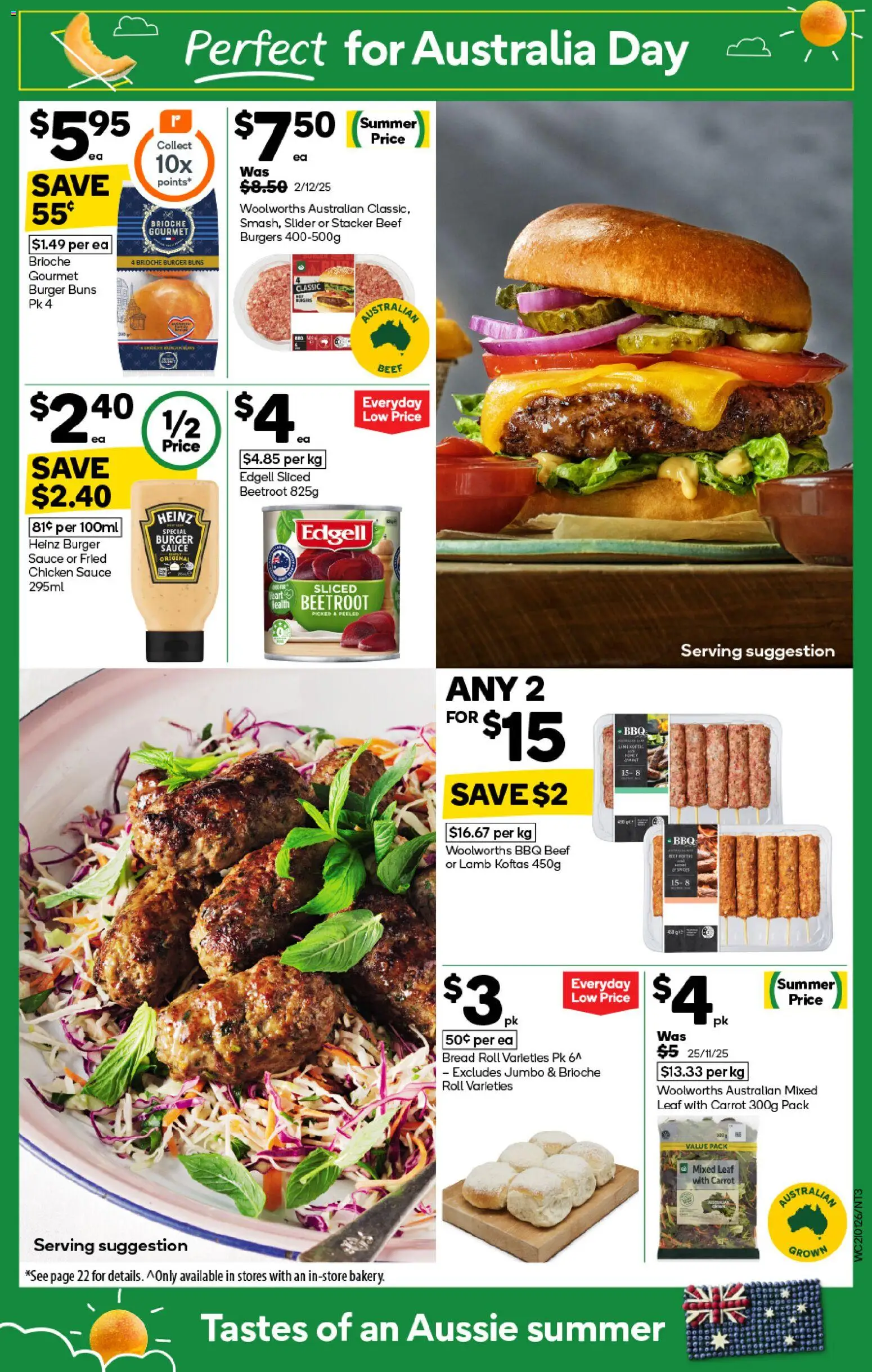 Woolworths catalogue - valid from 21.01.2026 | Page: 3 | Products: Bread, Lamb, Sauce, Beetroot