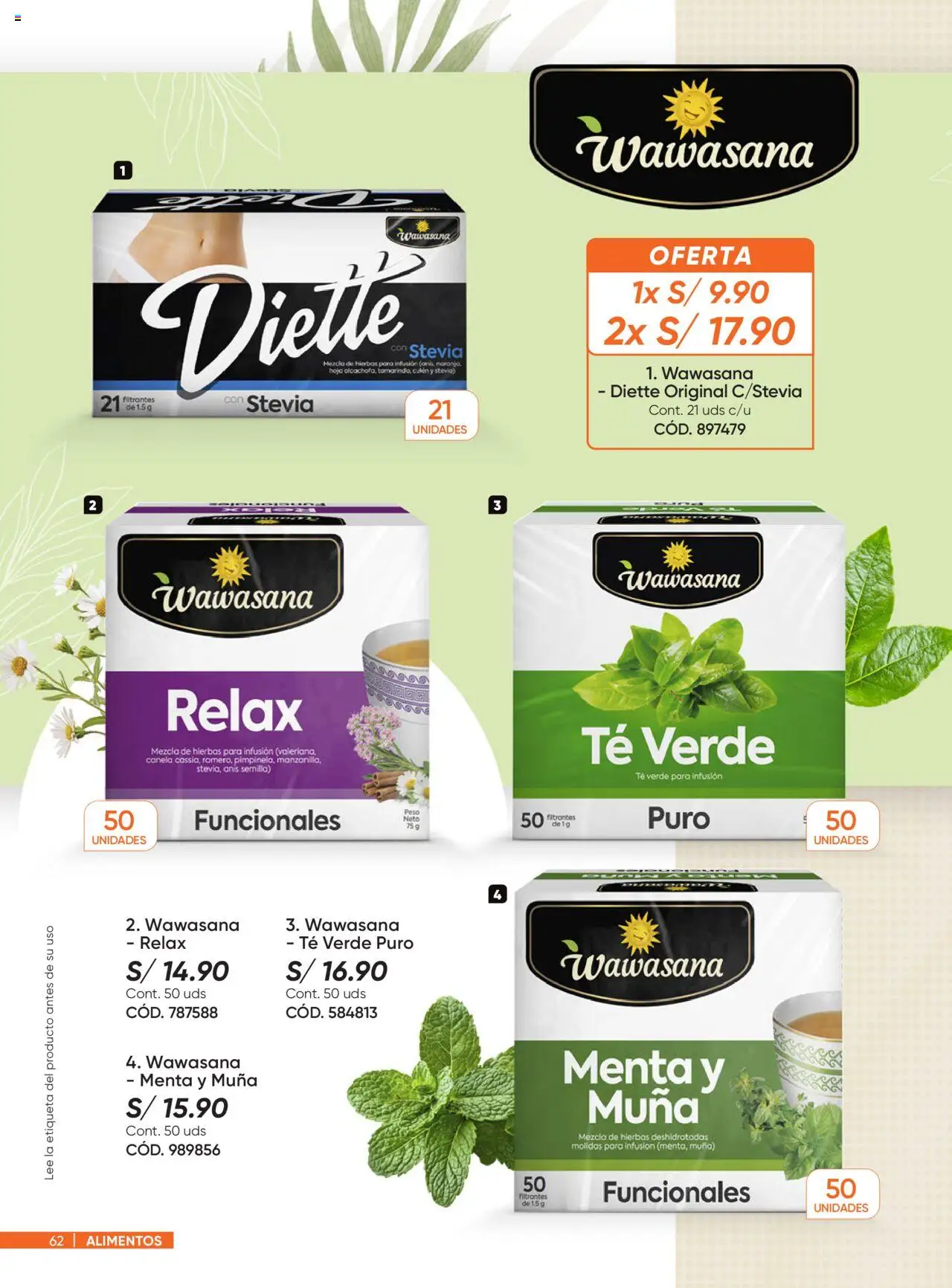 Catálogo Azzorti válido desde 18.08.2025 | Página: 62 | Productos: Té, Peso