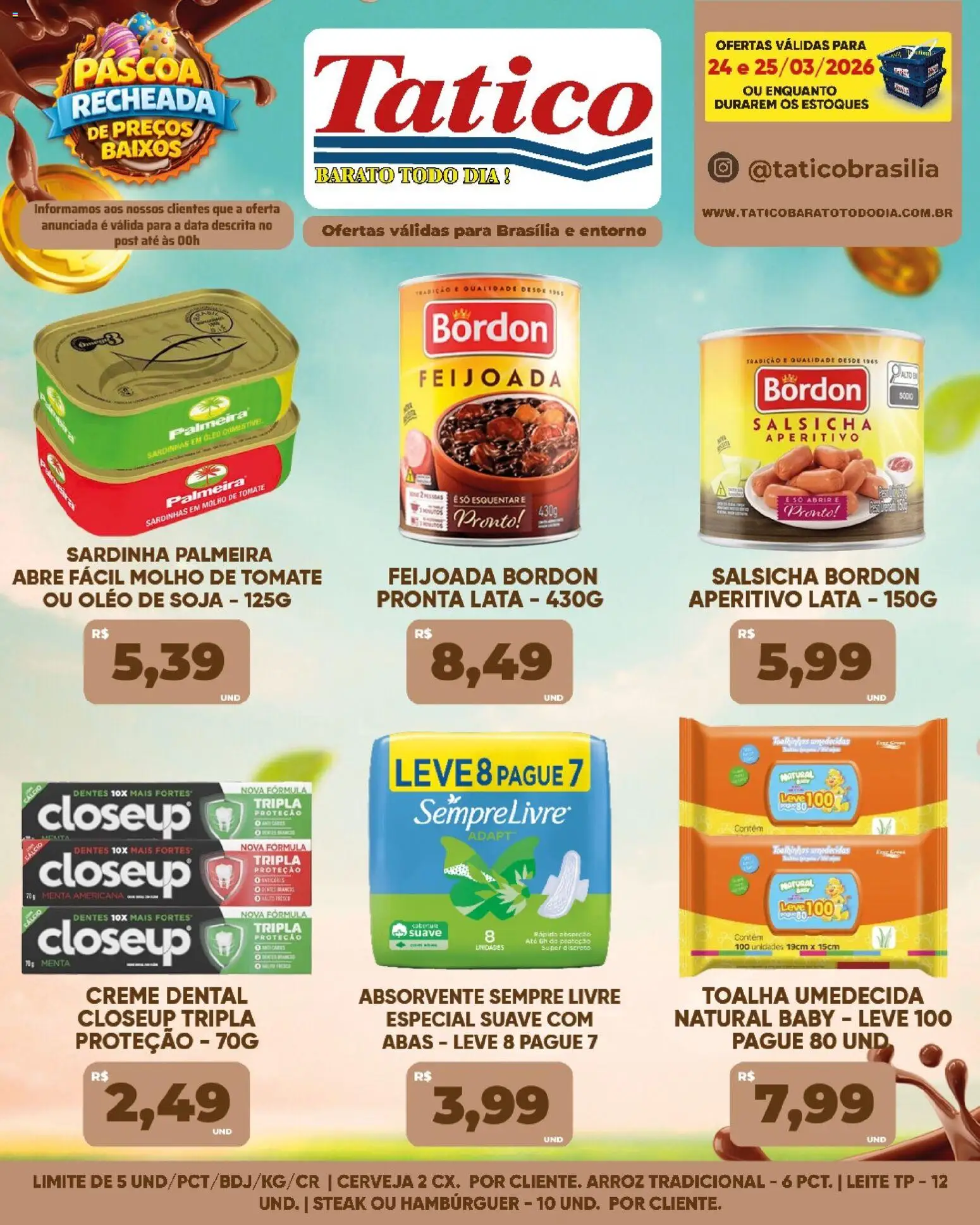 Tatico Folheto - válido de 26.03.2026 | Página: 31 | Produtos: Salsicha, Cálcio, Creme, Soja