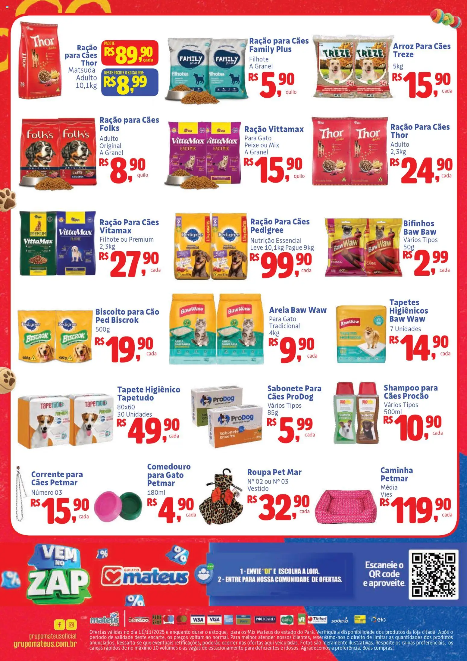Mateus Folheto - válido de 11.11.2025 | Página: 2 | Produtos: Biscoito, Tapete, Arroz, Peixe