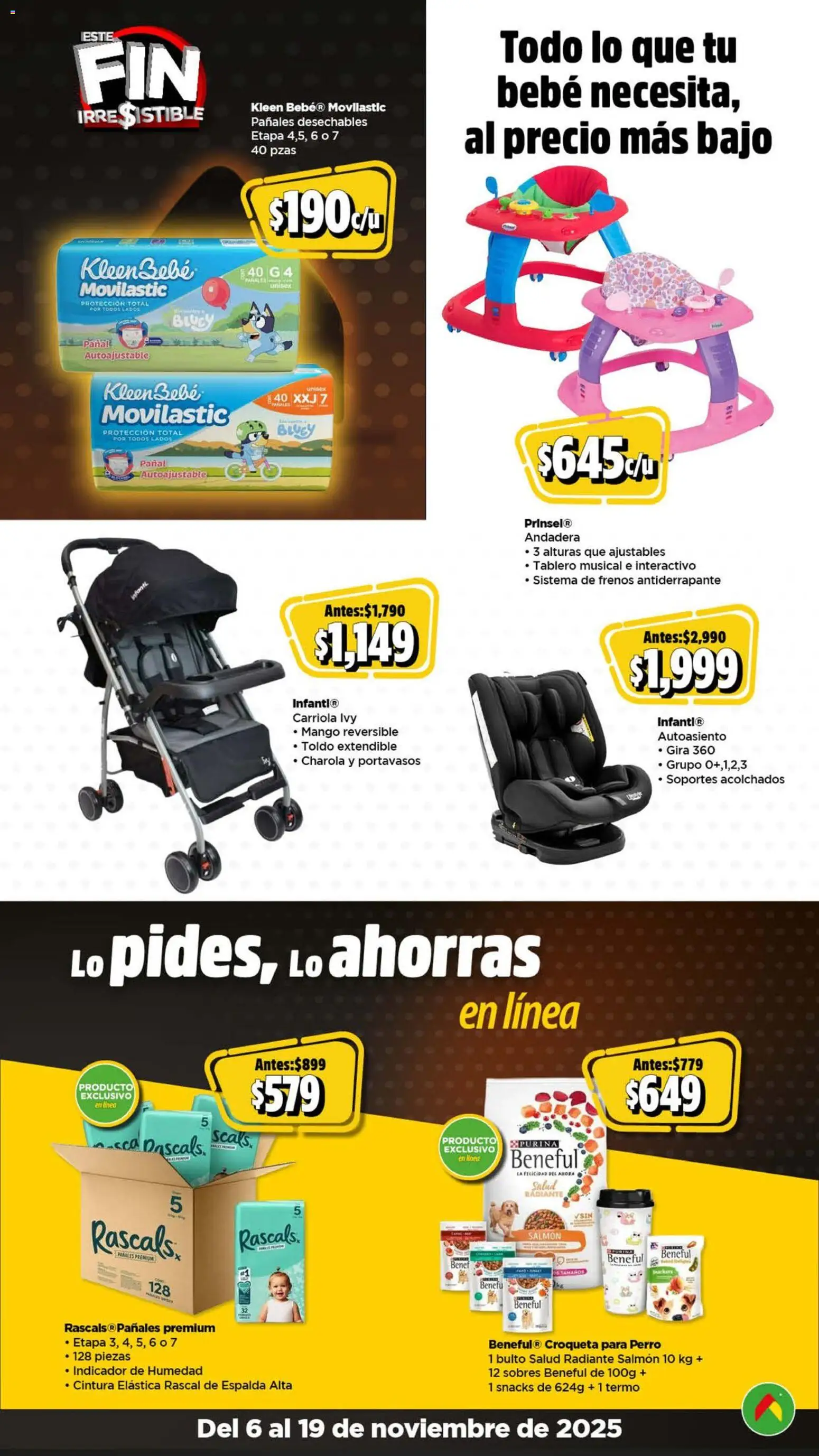 Nuevas ofertas de Bodega Aurrerá válidas en toda la República Mexicana desde el 06.11.2025. ¡Encuentra las mejores ofertas en Bodega Aurrerá Buen Fin ! | Página: 11 | Productos: Toldo, Mango, Pañales, Termo