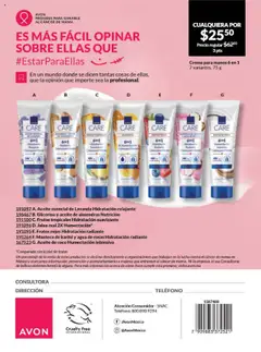 Nuevas ofertas de AVON válidas en toda la República Mexicana desde el 13.09.2025. ¡Encuentra las mejores ofertas en Frutas tropicales Hidratación suavizante, 6 en 1 Hidratación Suavizante Crema para Manos! | Página: 215