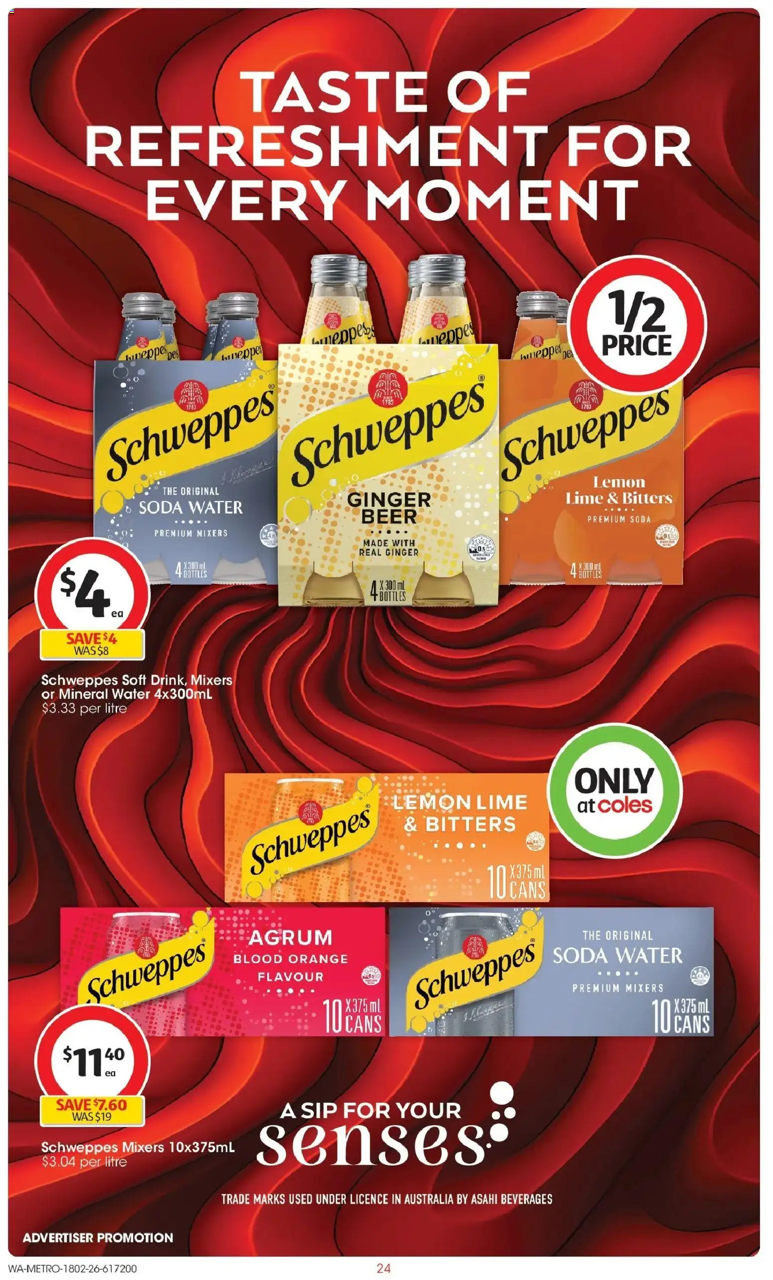 Coles catalogue - valid from 18.02.2026 | Page: 24 | Products: Ginger, Beer, Water, Lime