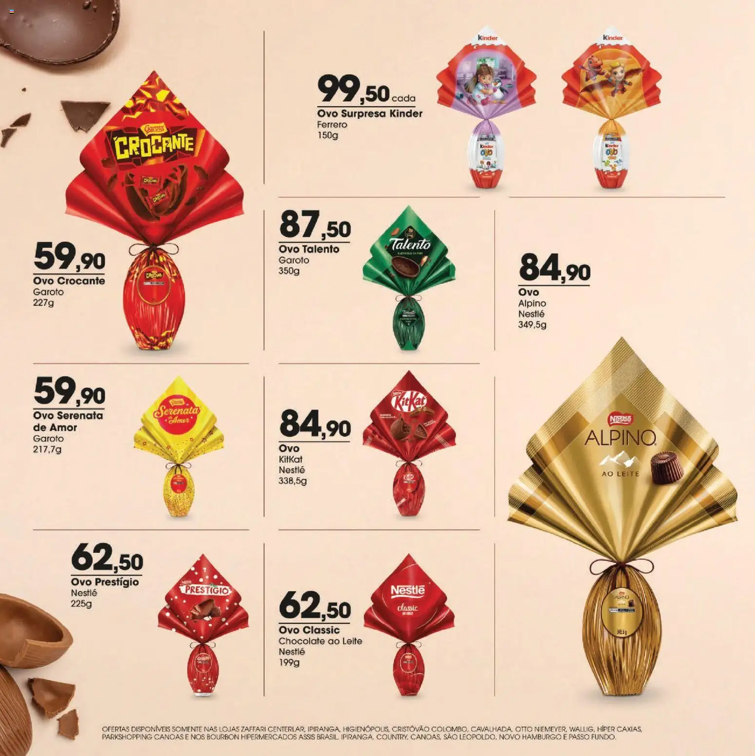 Zaffari Folheto - válido de 10.03.2026 | Página: 8 | Produtos: Leite, Chocolate, Bourbon