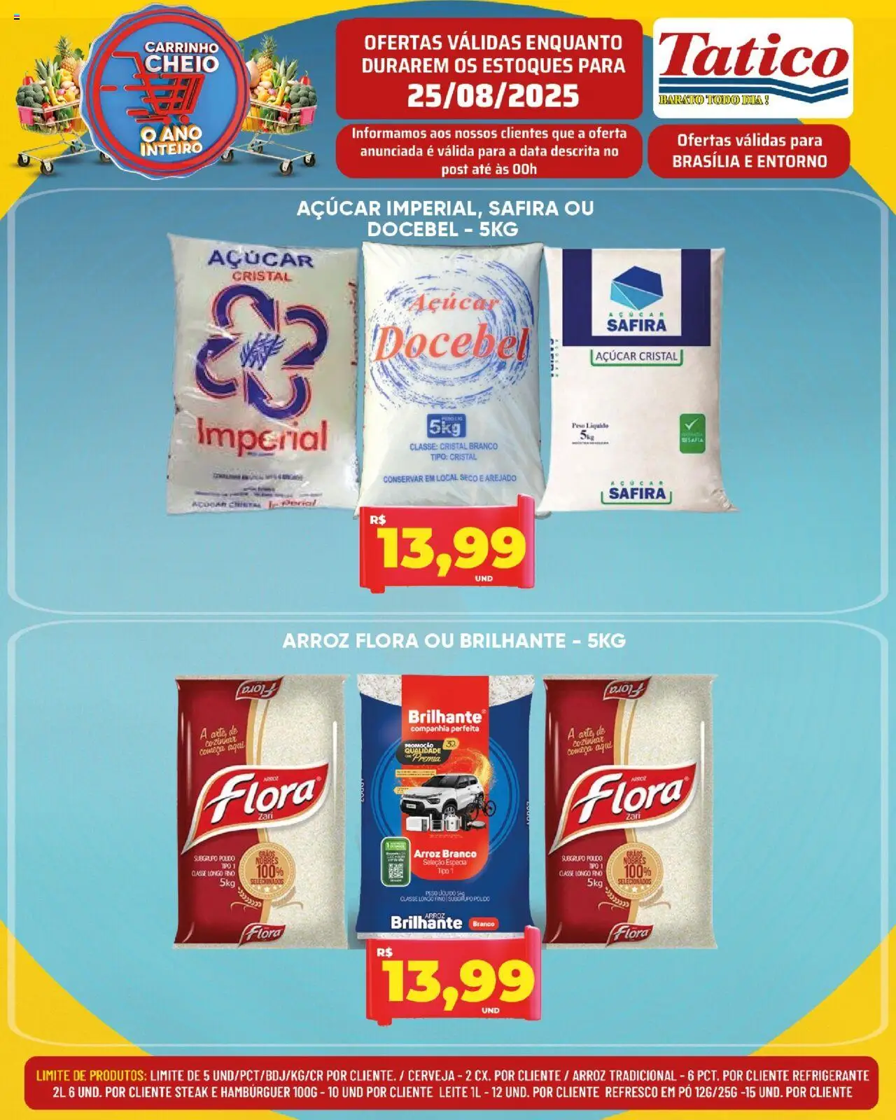 Tatico Folheto - válido de 25.08.2025 | Página: 2 | Produtos: Leite, Cerveja, Açúcar, Refrigerante