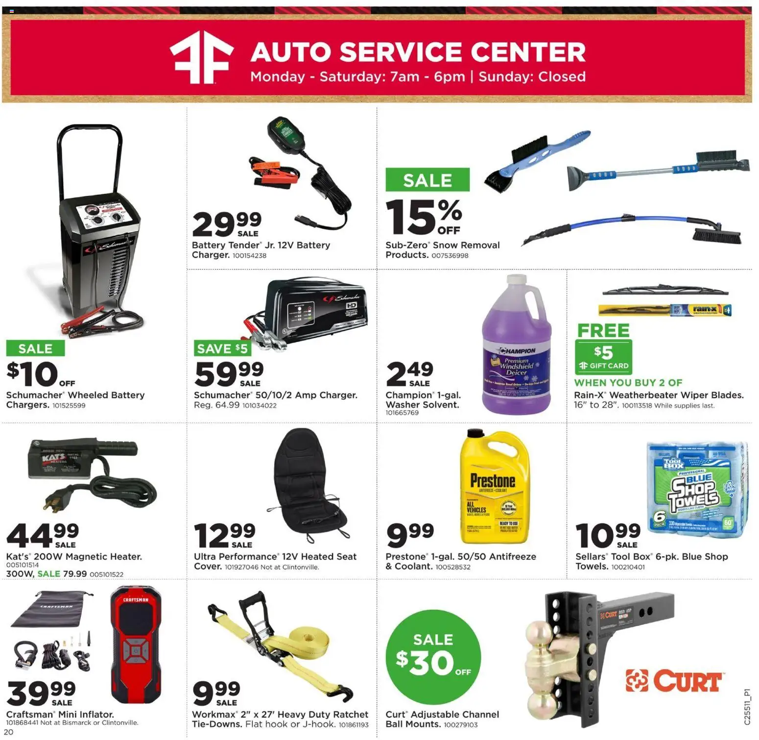 Mills Fleet Farm Weekly Ad - valid from 18.12.2025 | Page: 24 | Products: Box, Hook, Ratchet, Wiper