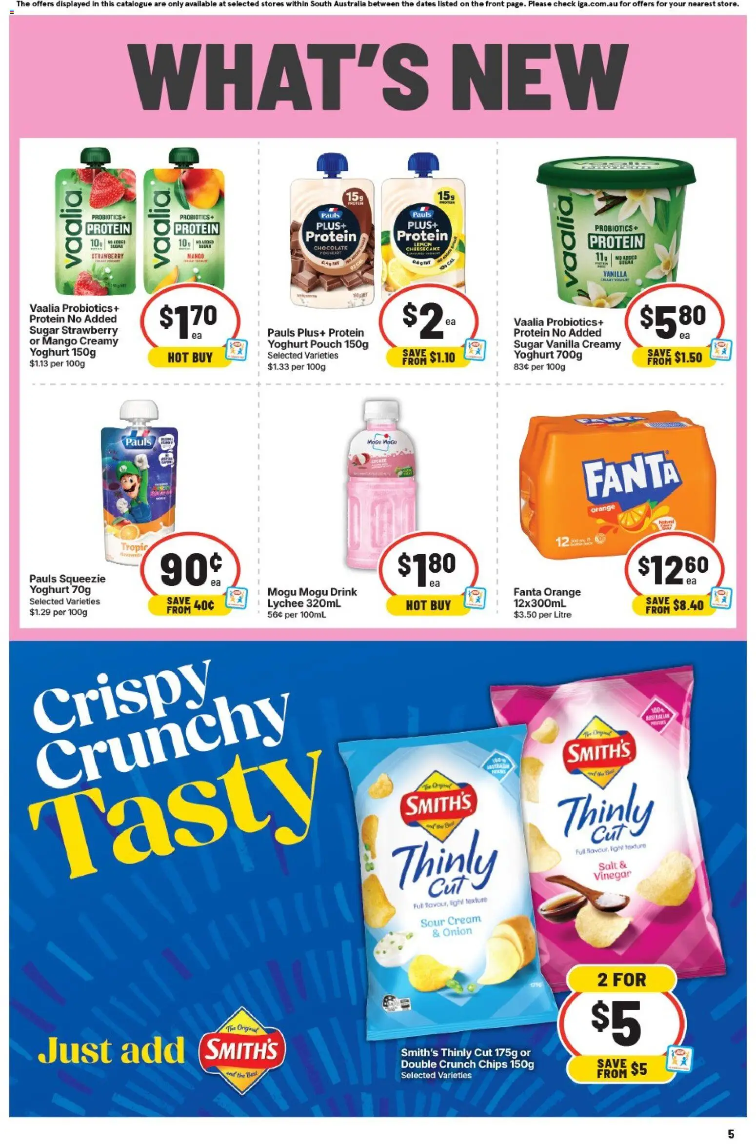 IGA catalogue - valid from 29.04.2026 | Page: 5 | Products: Light, Chips, Sugar, Lemon