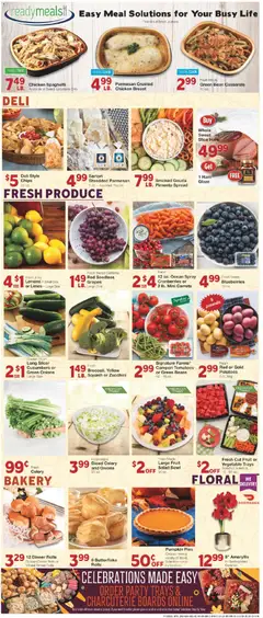 Preview of United Supermarkets weekly ads valid from 18.11.2025 | Page: 2 | Products: Zucchini, Tomatoes, Cucumbers, Blueberries