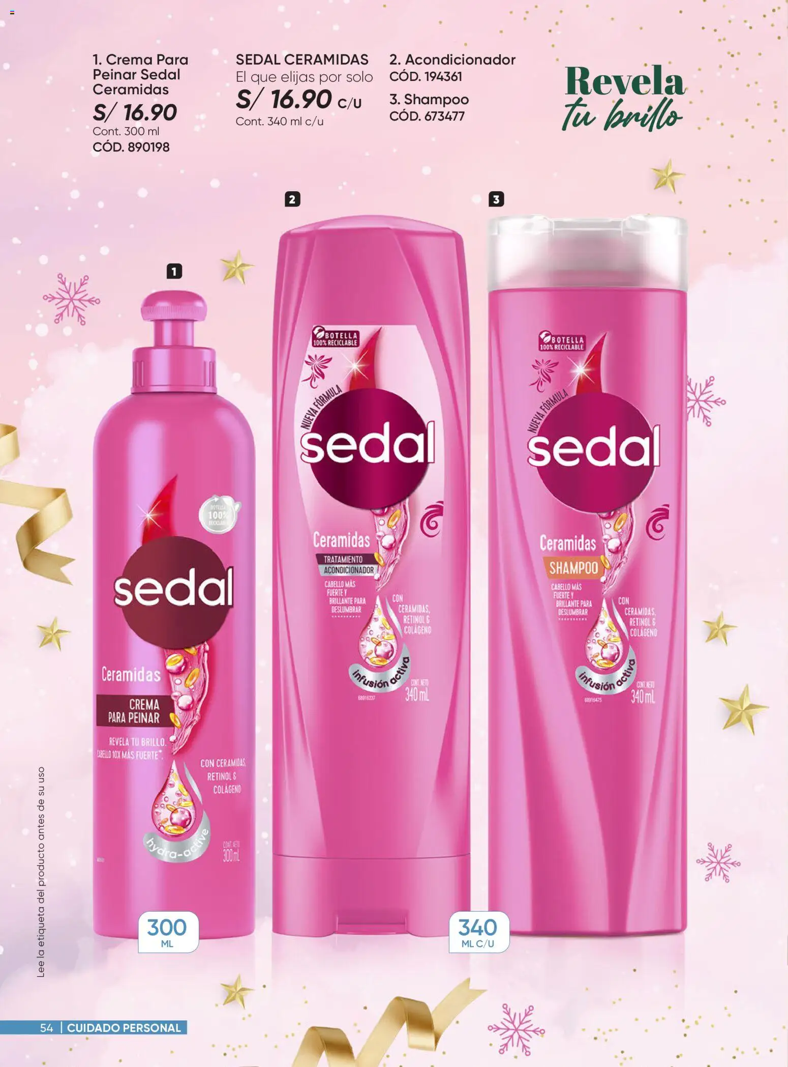 Catálogo Azzorti válido desde 03.11.2025 | Página: 54 | Productos: Shampoo, Acondicionador, Crema