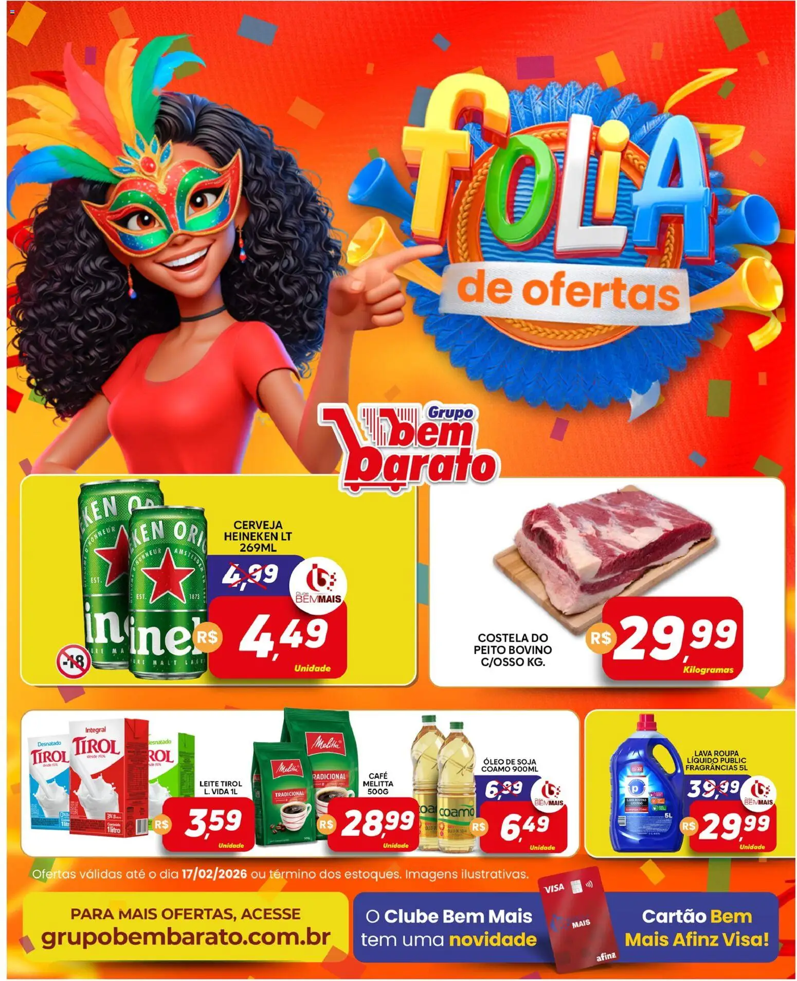 Supermercado Bem Barato Folheto - válido de 10.02.2026 | Página: 1