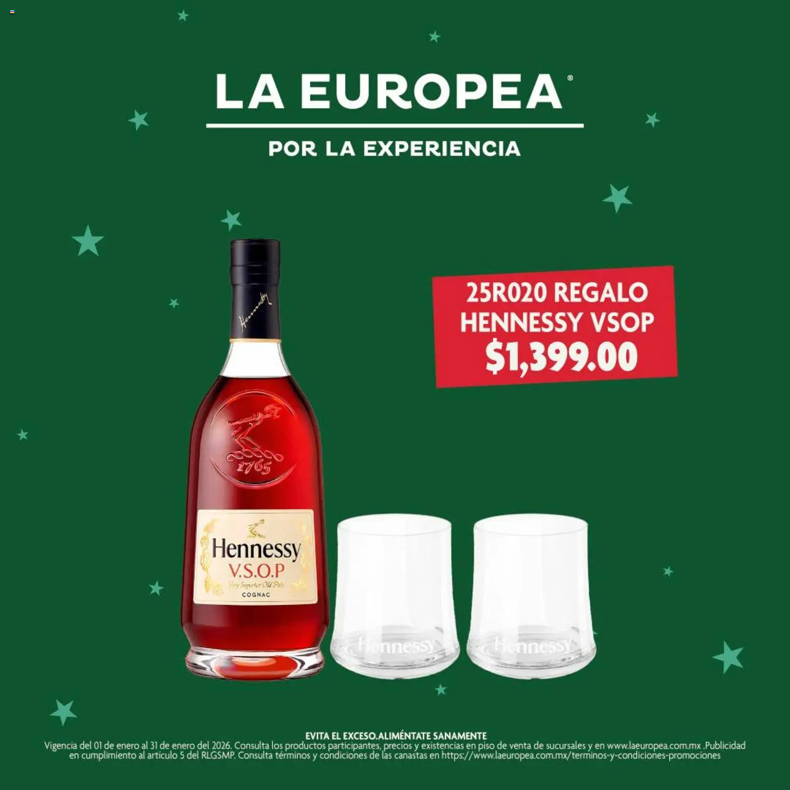 Nuevas ofertas de La Europea válidas en toda la República Mexicana desde el 01.01.2026. ¡Encuentra las mejores ofertas en La Europea catálogo Botellas pensadas para regalar grandes momentos! | Página: 1