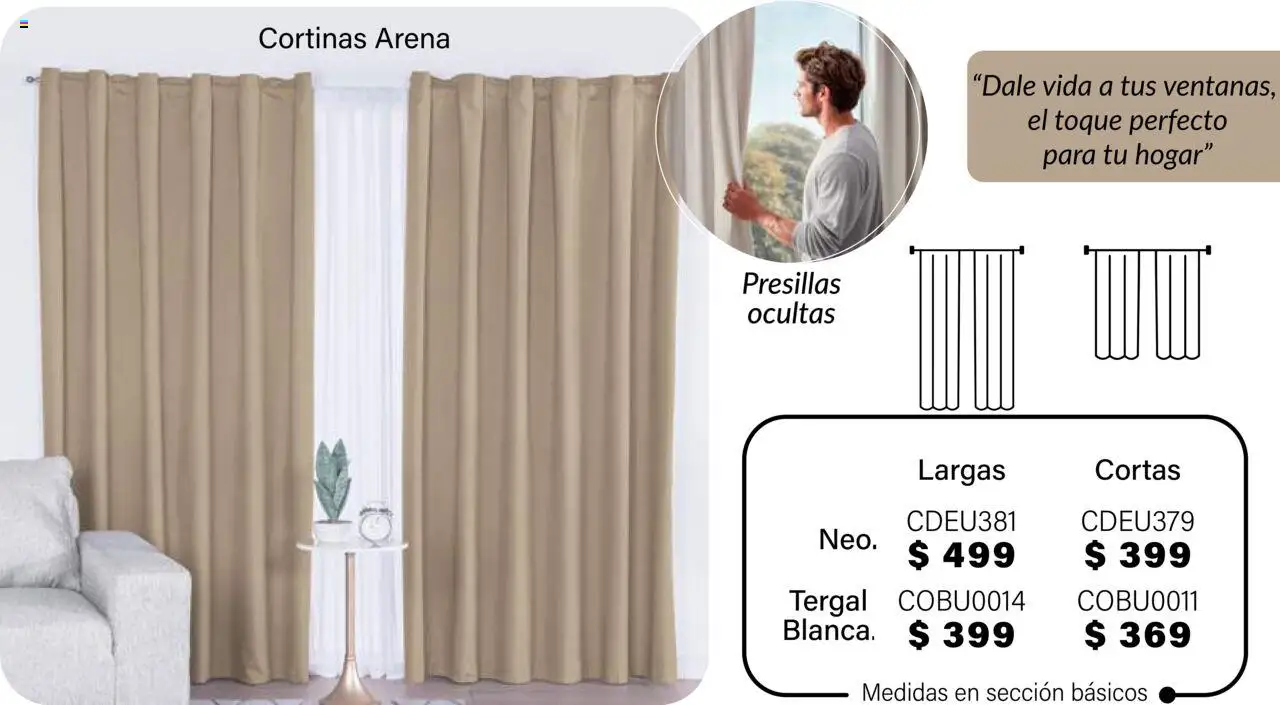 Nuevas ofertas de Colchas Concord válidas en toda la República Mexicana desde el 01.08.2025. ¡Encuentra las mejores ofertas en Colchas Concord - Catálogo! | Página: 873 | Productos: Cortinas