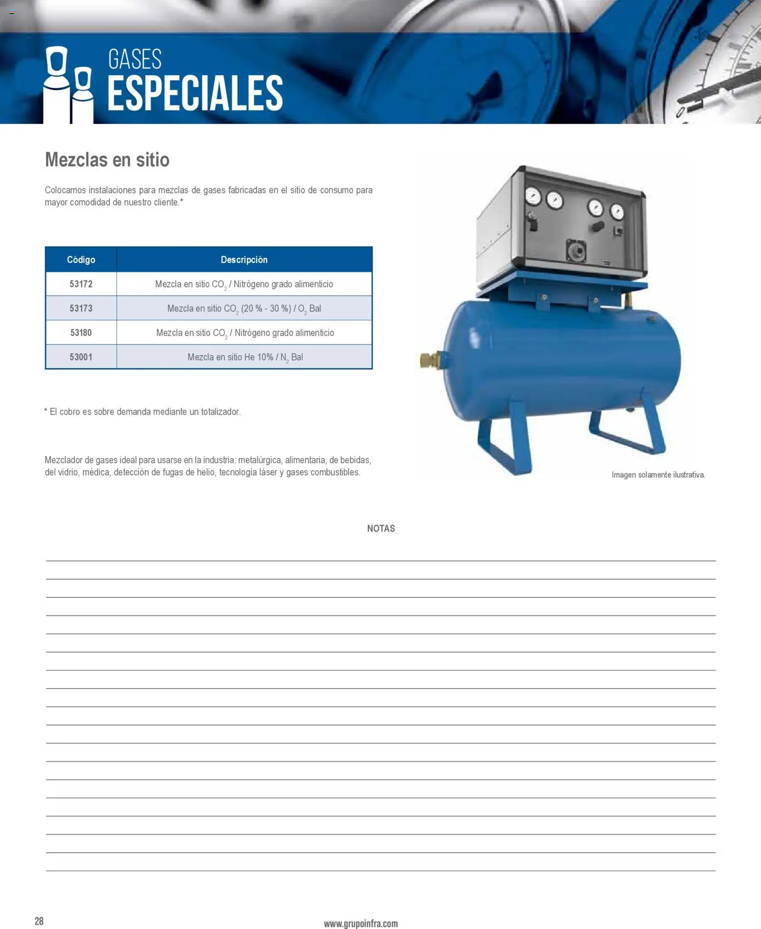 Nuevas ofertas de Infra válidas en toda la República Mexicana desde el 28.01.2026. ¡Encuentra las mejores ofertas en Infra catálogo Gases especiales! | Página: 20 | Productos: Mezclador, Sobre