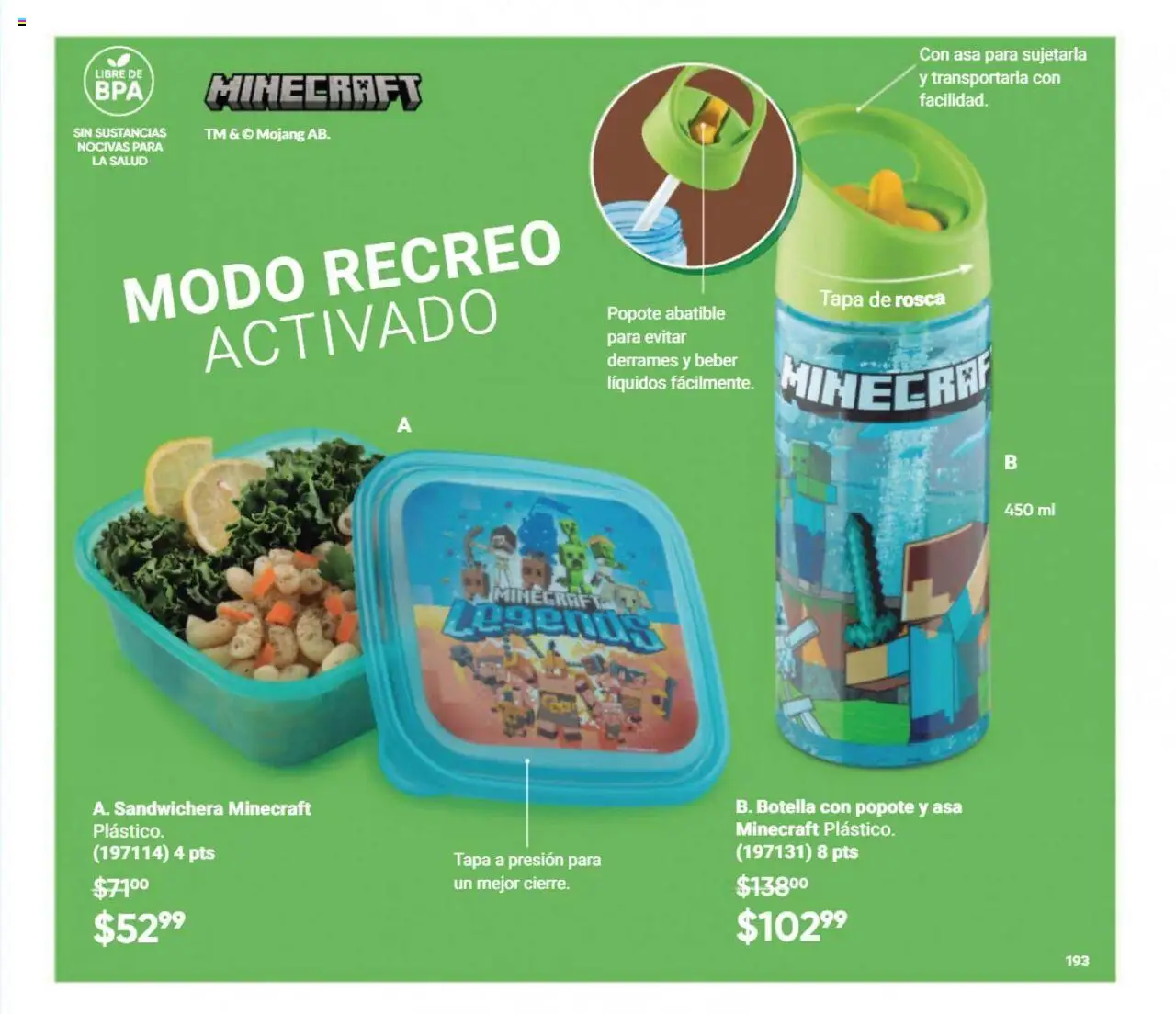 Nuevas ofertas de AVON válidas en toda la República Mexicana desde el 13.09.2025. ¡Encuentra las mejores ofertas en AVON - Casa & Estilo 14 2025! | Página: 193 | Productos: Sandwichera, Botella