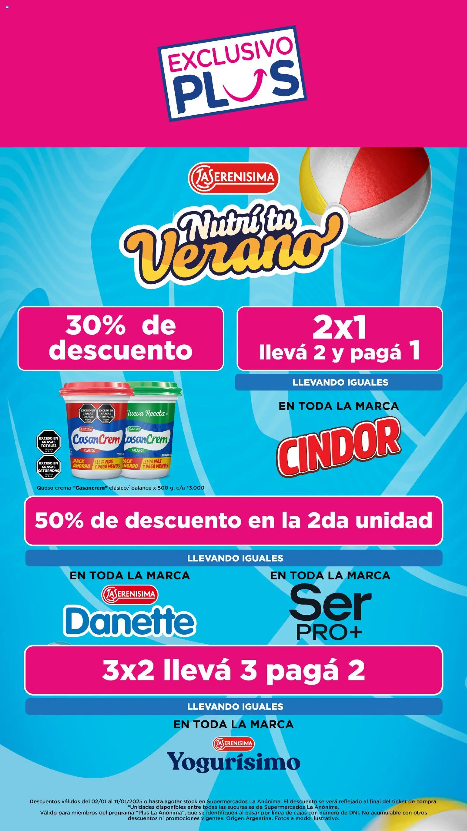 La Anonima catálogo │ válido desde el 02.01.2026 | Página: 22 | Productos: Queso crema, Queso, Crema