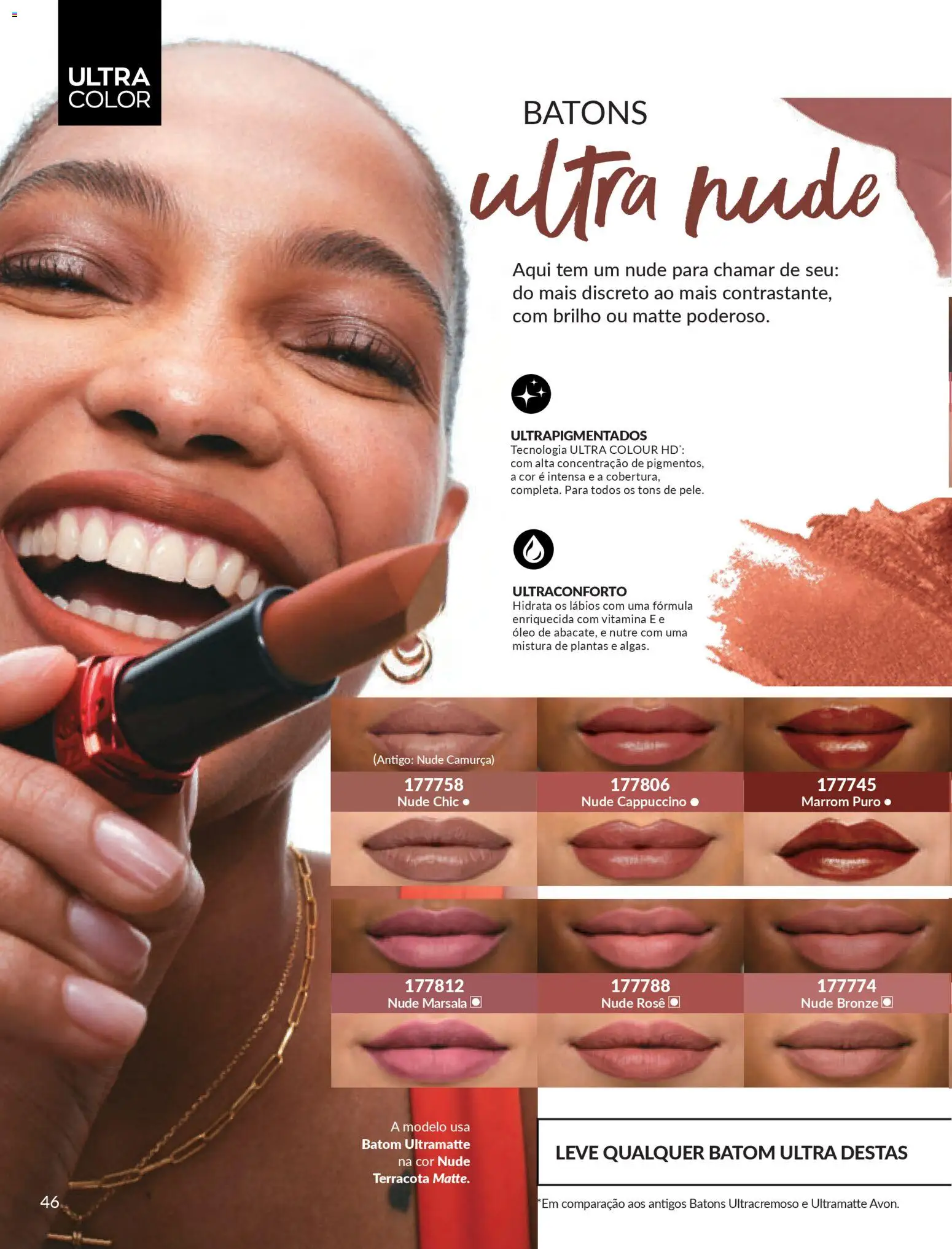 Avon Folheto - válido de 06.01.2026 | Página: 46 | Produtos: Batom, Óleo