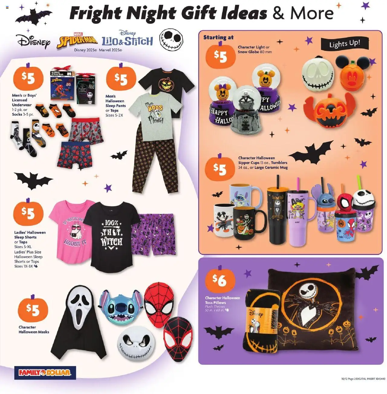 Family Dollar Weekly Ad - valid from 12.10.2025 | Page: 2 | Products: Pants, Shorts, Underwear, Socks