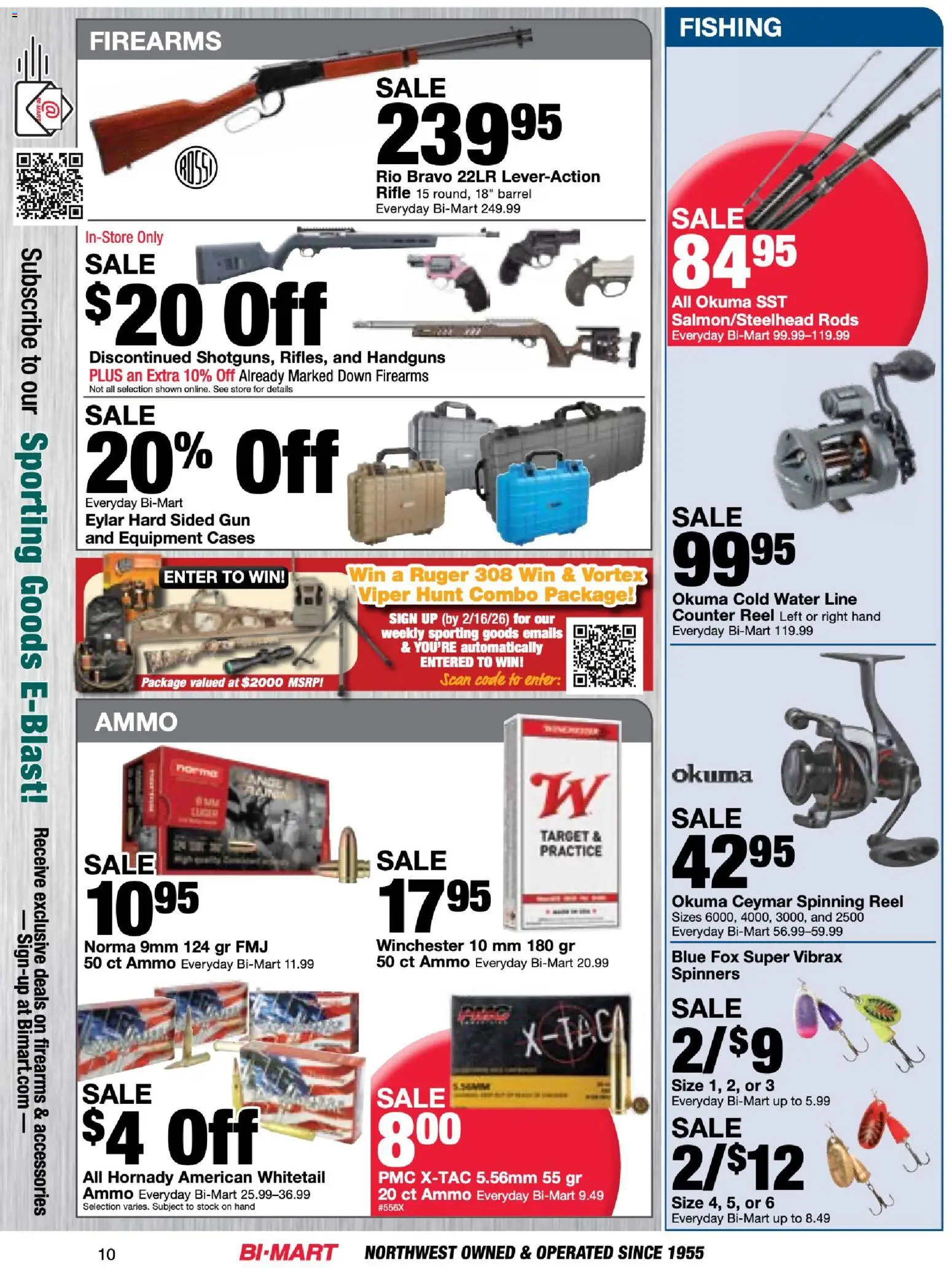 Bi-Mart Weekly Ad - valid from 27.01.2026 | Page: 10 | Products: Water, Gun, Ammo, Rifle