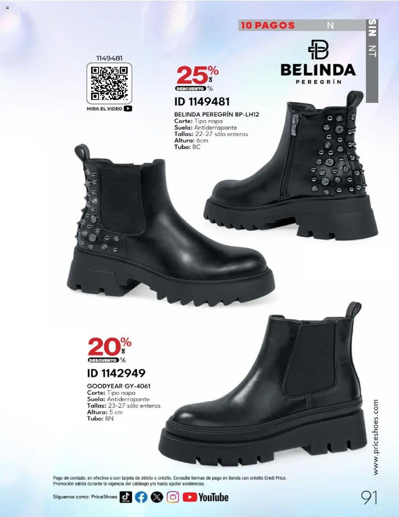 Nuevas ofertas de Price Shoes válidas en toda la República Mexicana desde el 28.04.2025. ¡Encuentra las mejores ofertas en Price Shoes catálogo Calzado PV 2025! | Página: 91 | Productos: Video