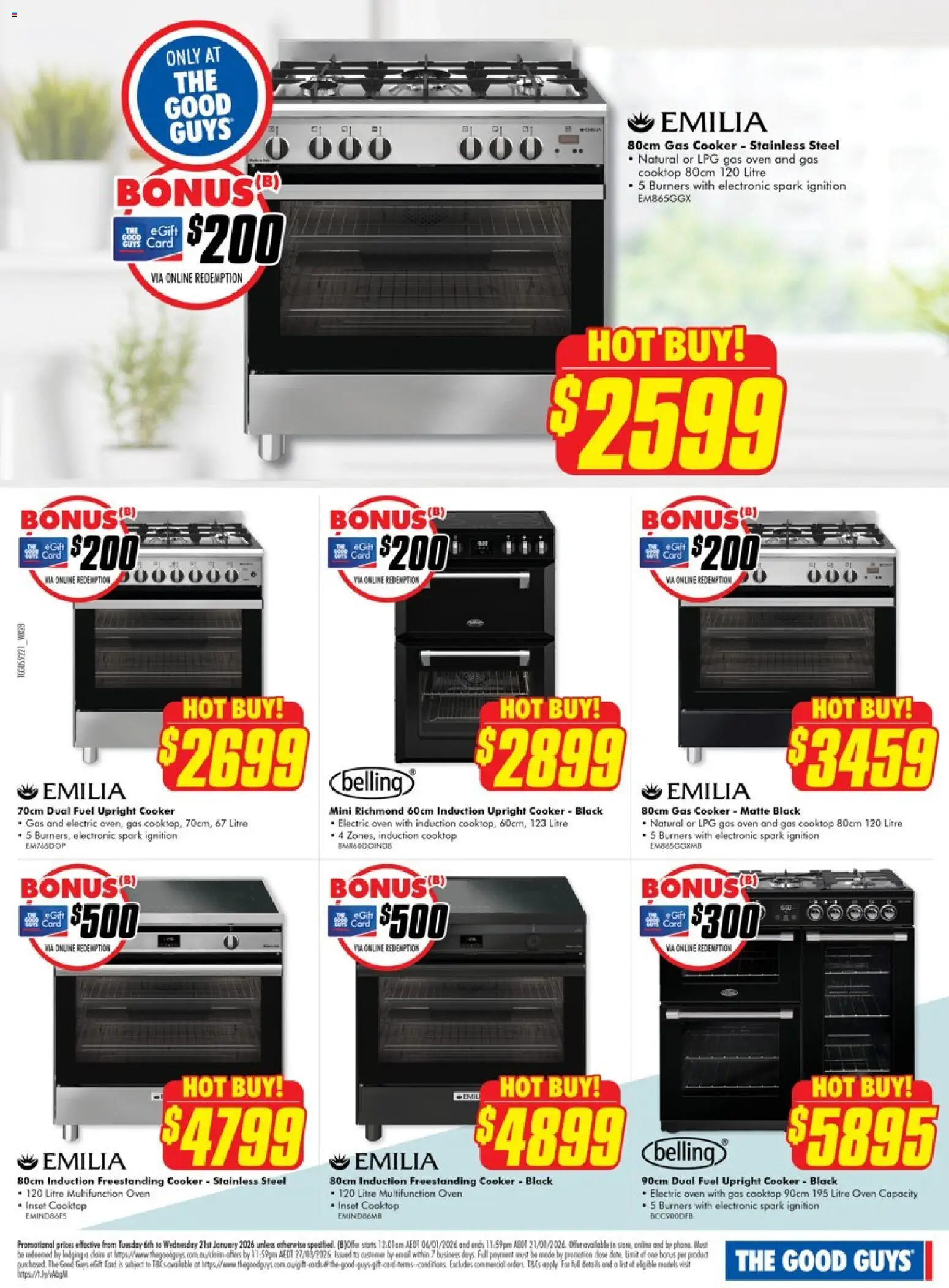The Good Guys catalogue - valid from 05.01.2026 | Page: 12 | Products: Oven, Cooktop