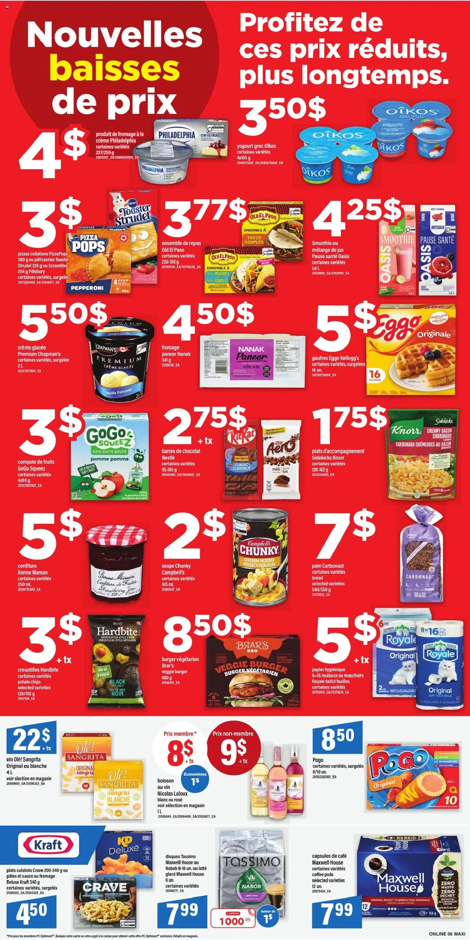 Maxi flyer valid from 23.04.2026 | Page: 9 | Products: Toaster, Coffee, Chocolate, Pizza