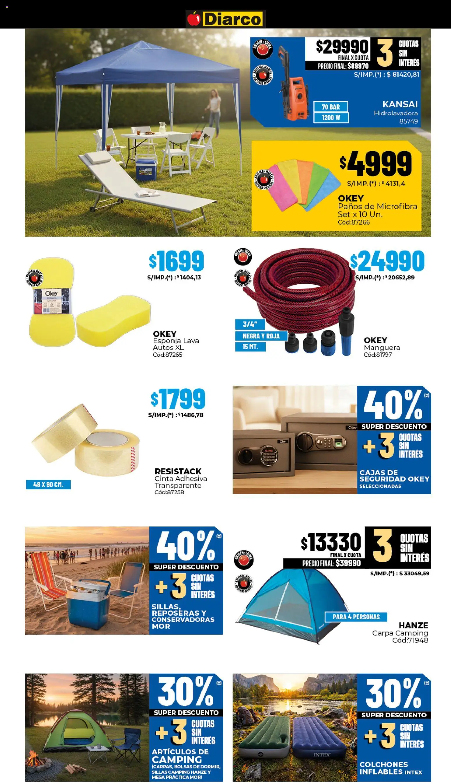 Diarco ofertas │ válido desde el 02.03.2026 | Página: 21 | Productos: Carpa, Cinta, Manguera, Esponja