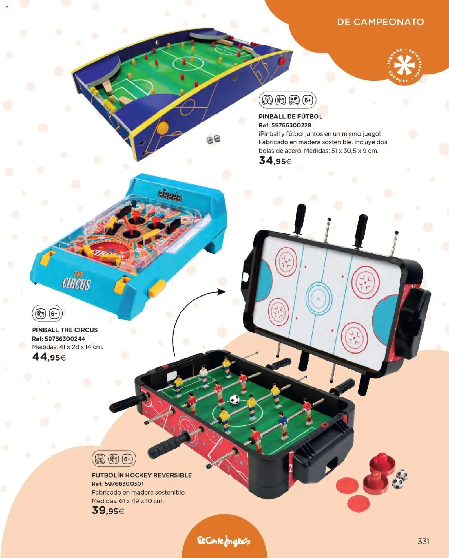 Nuevas ofertas de El Corte Inglés válidas en toda la República Mexicana desde el 27.10.2025. ¡Encuentra las mejores ofertas en El Corte Inglés catálogo Juguetes! | Página: 331 | Productos: Juego