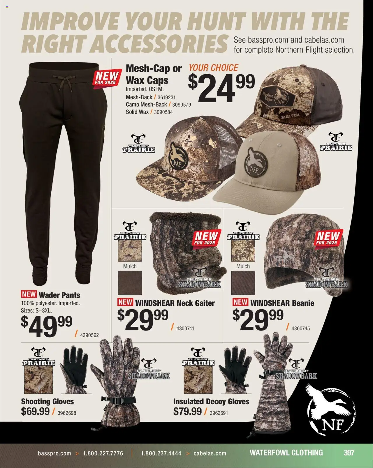 Cabela's Hunting Master 25 - valid from 11.08.2025 | Page: 397 | Products: Pants, Gloves, Waterfowl