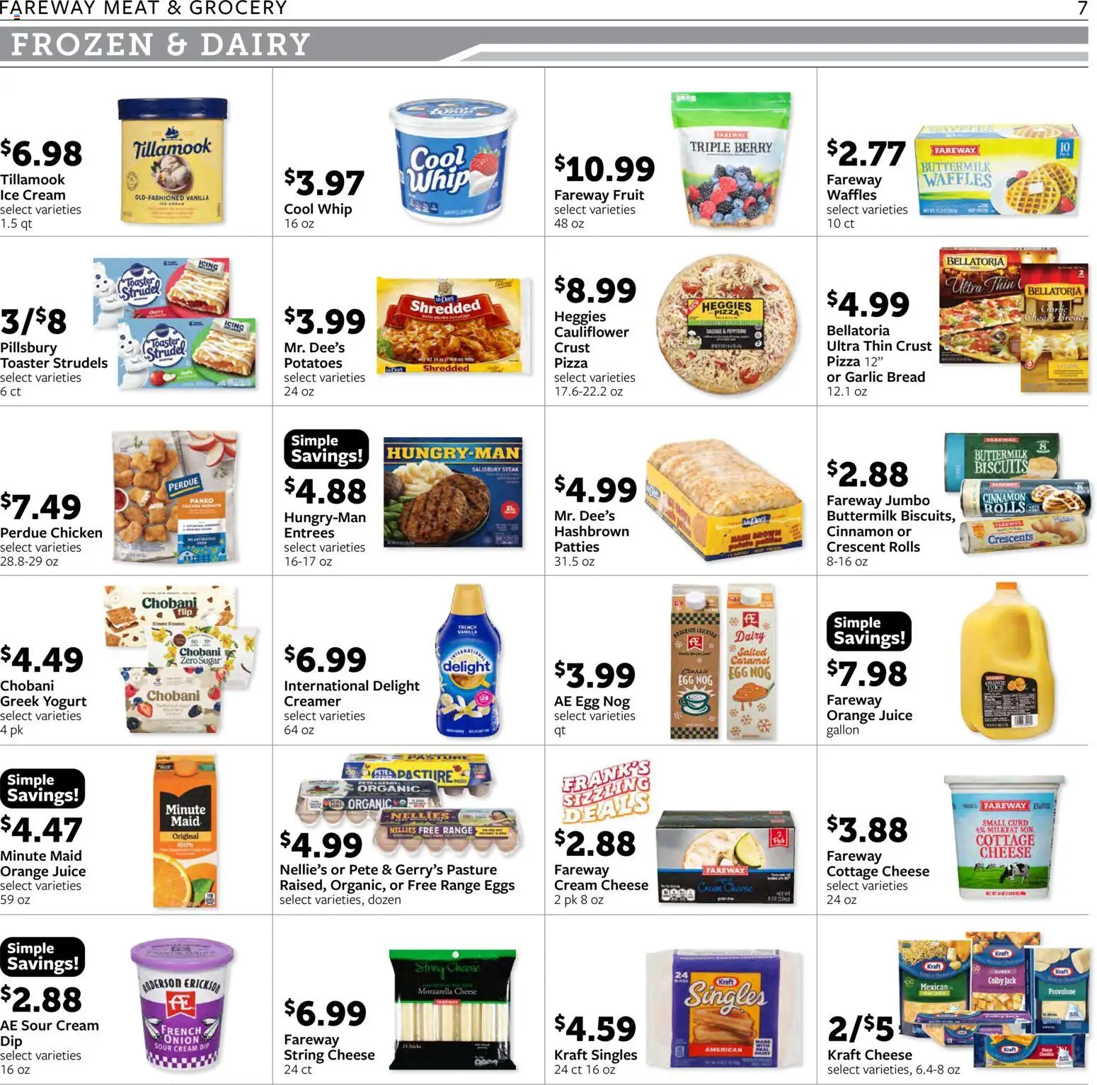 Fareway Weekly Ad - valid from 03.11.2025 | Page: 7 | Products: Cheese, Ice cream, Sugar, Garlic