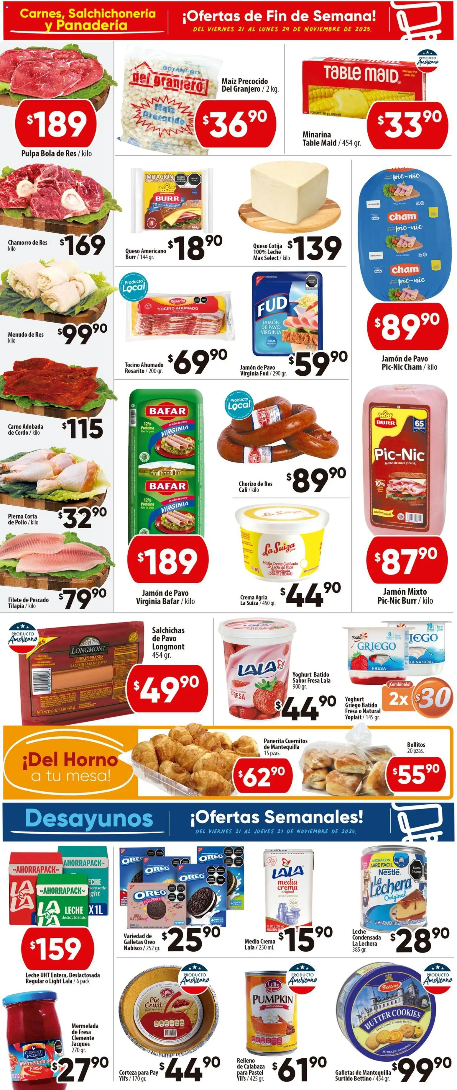 Nuevas ofertas de Calimax válidas en toda la República Mexicana desde el 21.11.2025. ¡Encuentra las mejores ofertas en Calimax folleto! | Página: 2 | Productos: Maíz, Horno, Res, Galletas