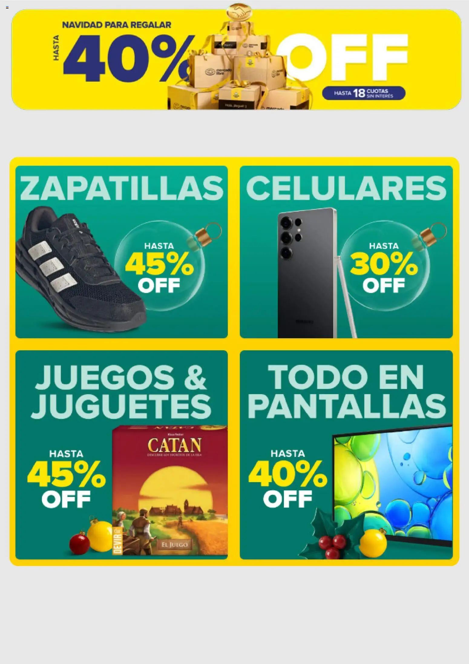 Mercado Libre catálogo │ válido desde el 19.12.2025 | Página: 8 | Productos: Pantallas, Zapatillas