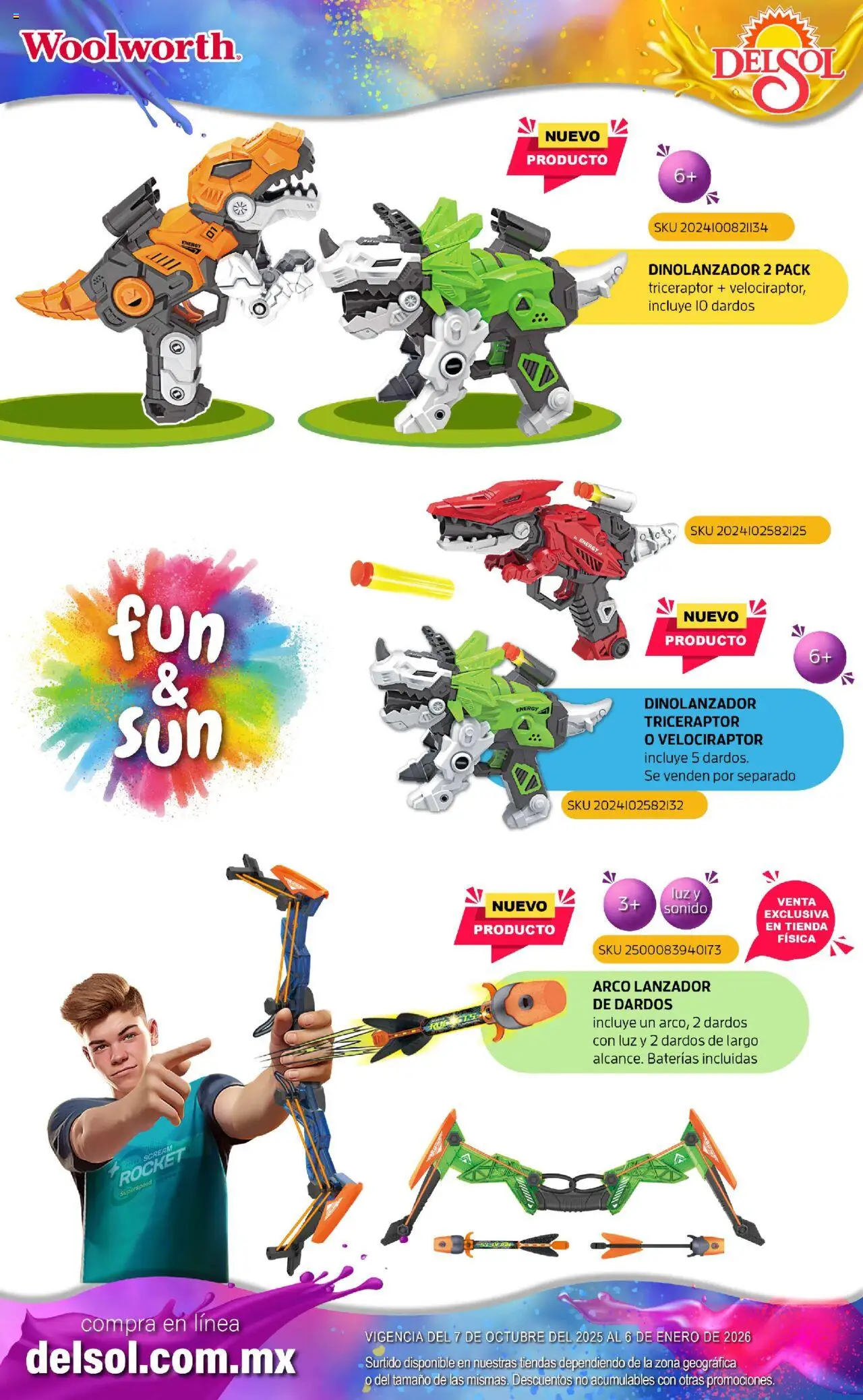 Nuevas ofertas de Del Sol y Woolworth válidas en toda la República Mexicana desde el 07.10.2025. ¡Encuentra las mejores ofertas en Del Sol y Woolworth - Catálogo Castillo Del Juguete! | Página: 202