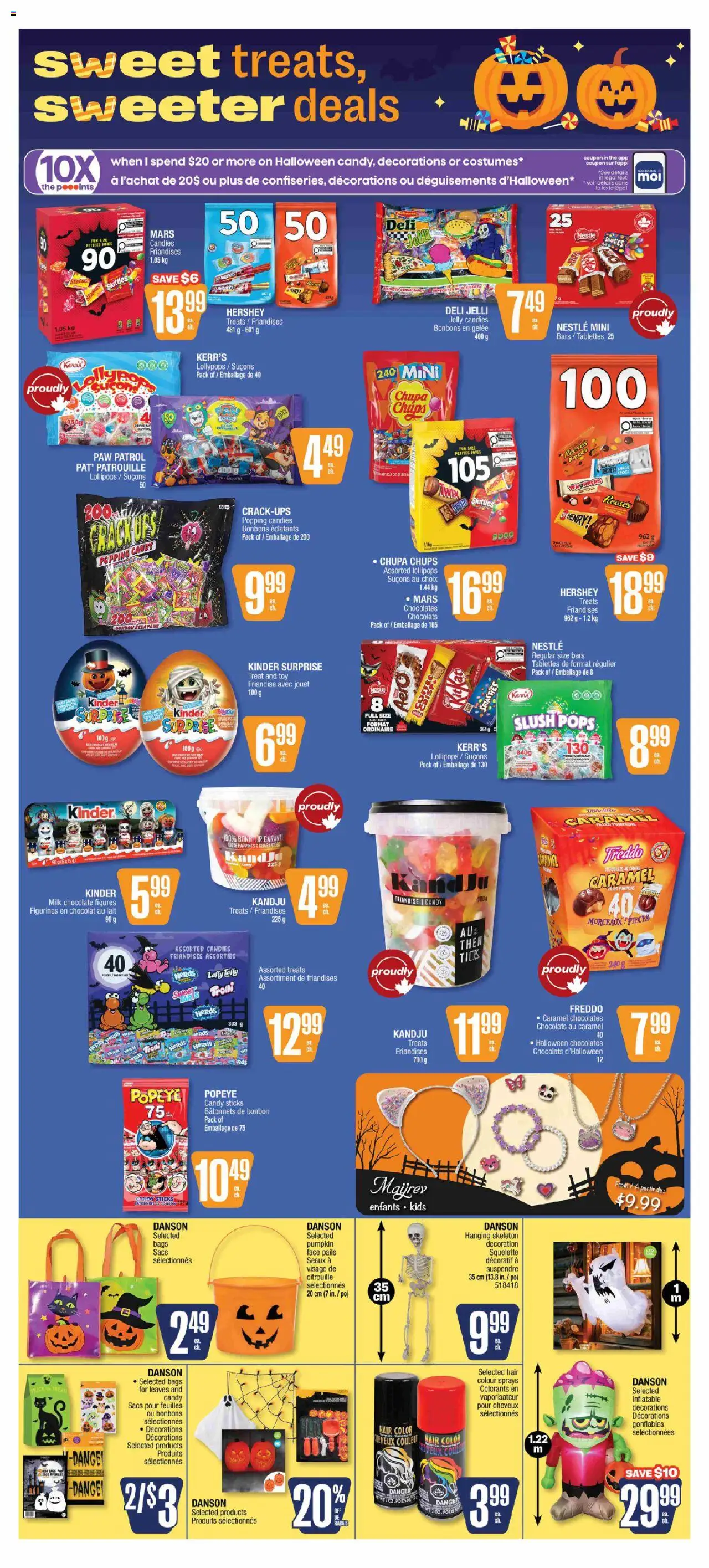 Jean Coutu flyer valid from 16.10.2025 | Page: 4 | Products: Candies, Hair color, Chocolate, Pumpkin